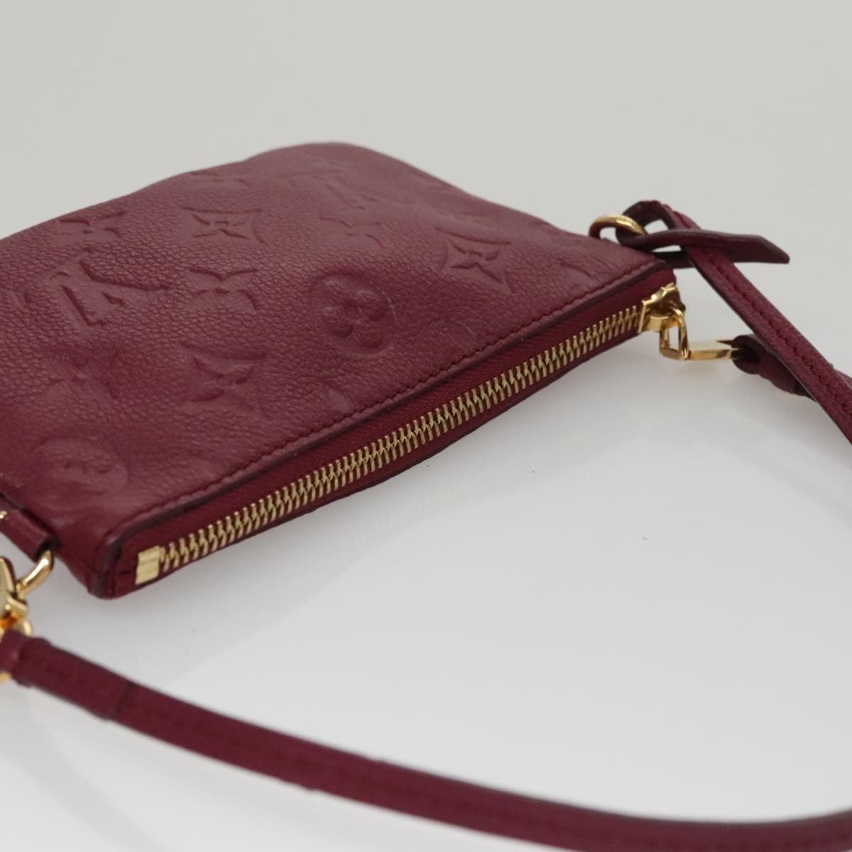 Louis Vuitton Pochette Accessoire Burgundy Leather Handbag (Pre-Owned) Size ONE SIZE - 12 Thumbnail