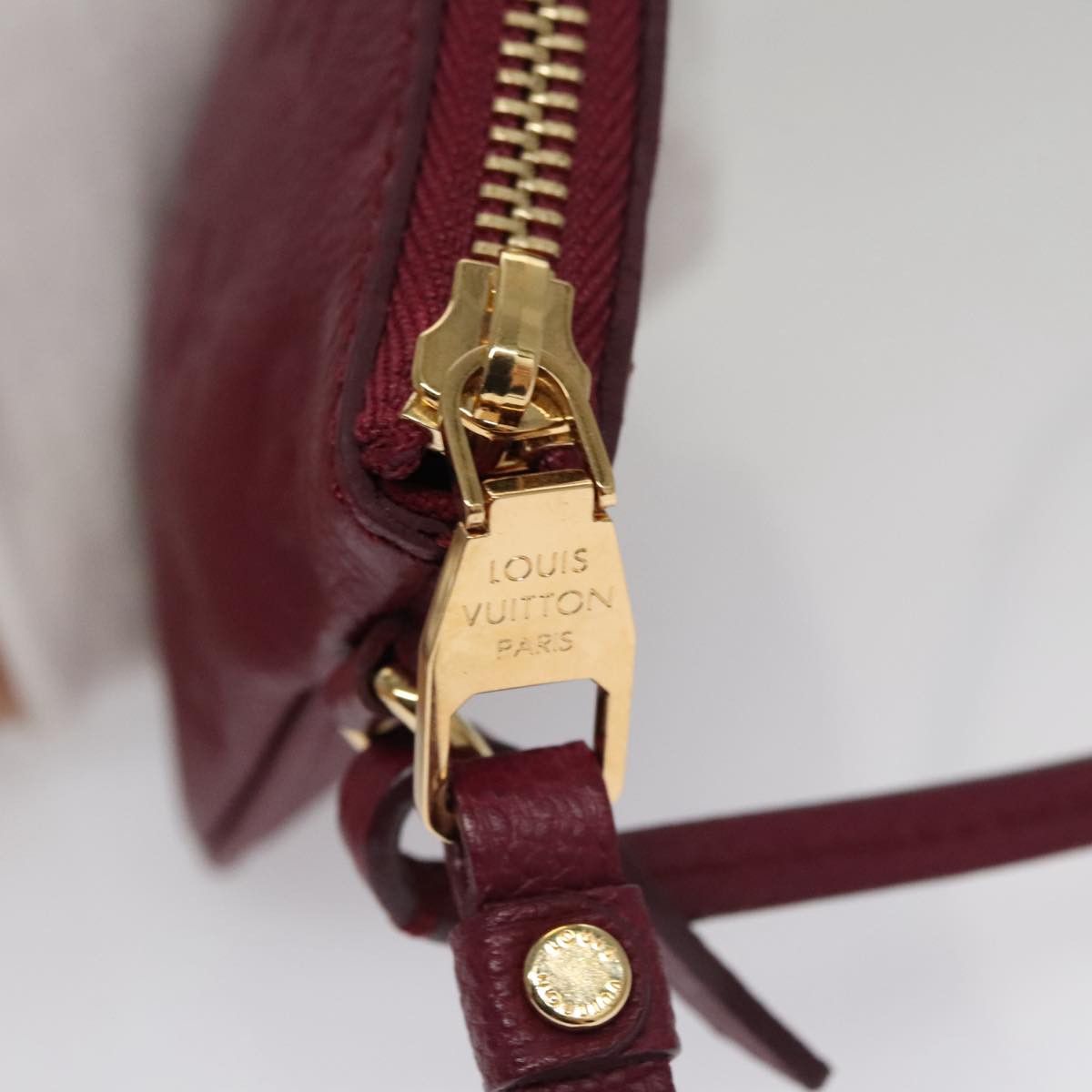 Louis Vuitton Pochette Accessoire Burgundy Leather Handbag (Pre-Owned) Size ONE SIZE - 13 Thumbnail
