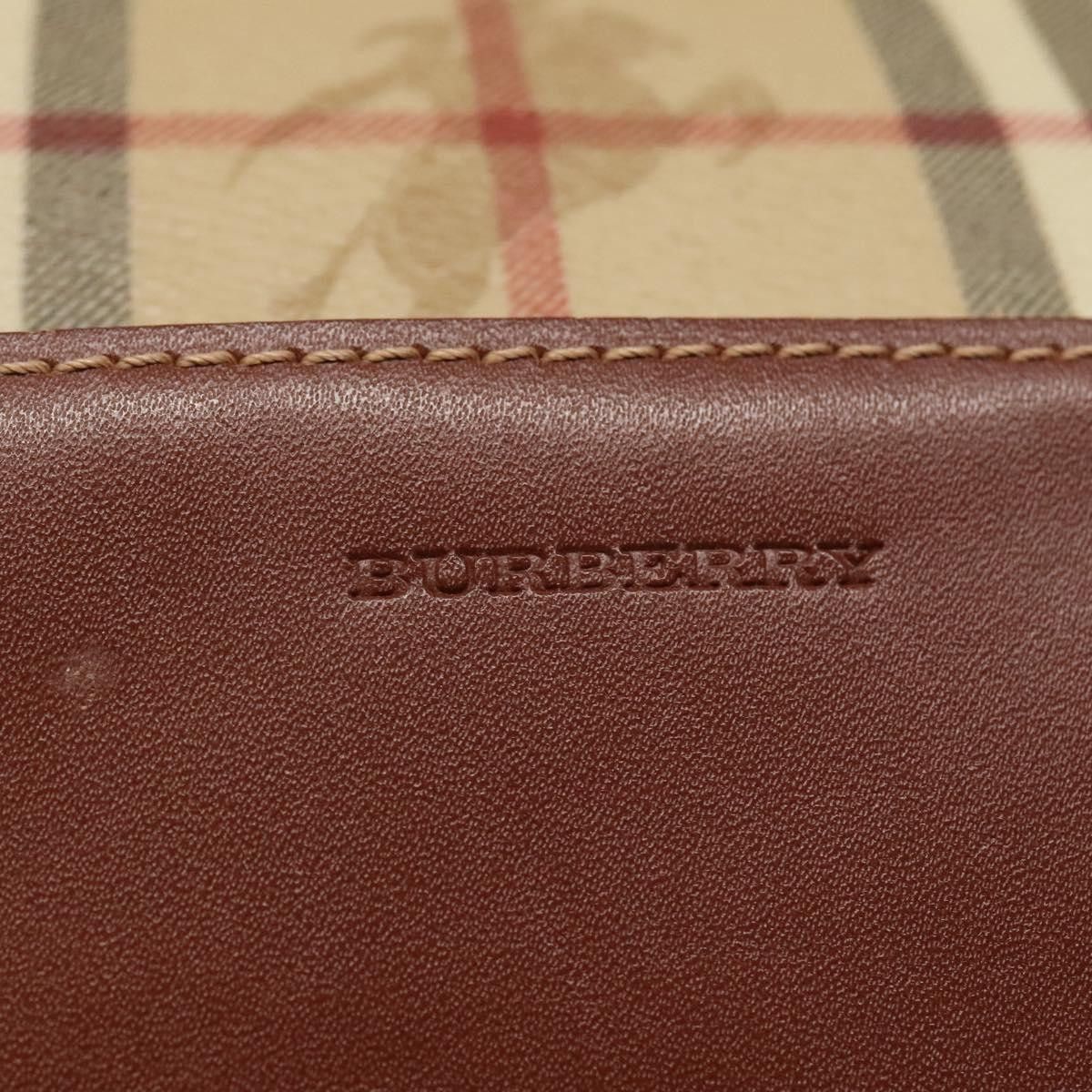 Burberry Haymarket Beige Canvas Shoulder Bag (Pre-Owned) Size ONE SIZE - 18 Thumbnail