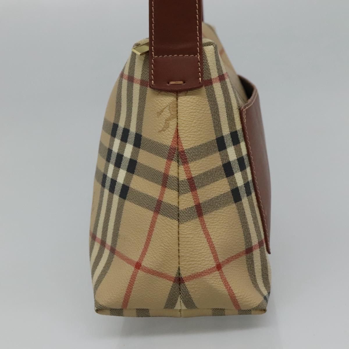 Burberry Haymarket Beige Canvas Shoulder Bag (Pre-Owned) Size ONE SIZE - 3 Thumbnail
