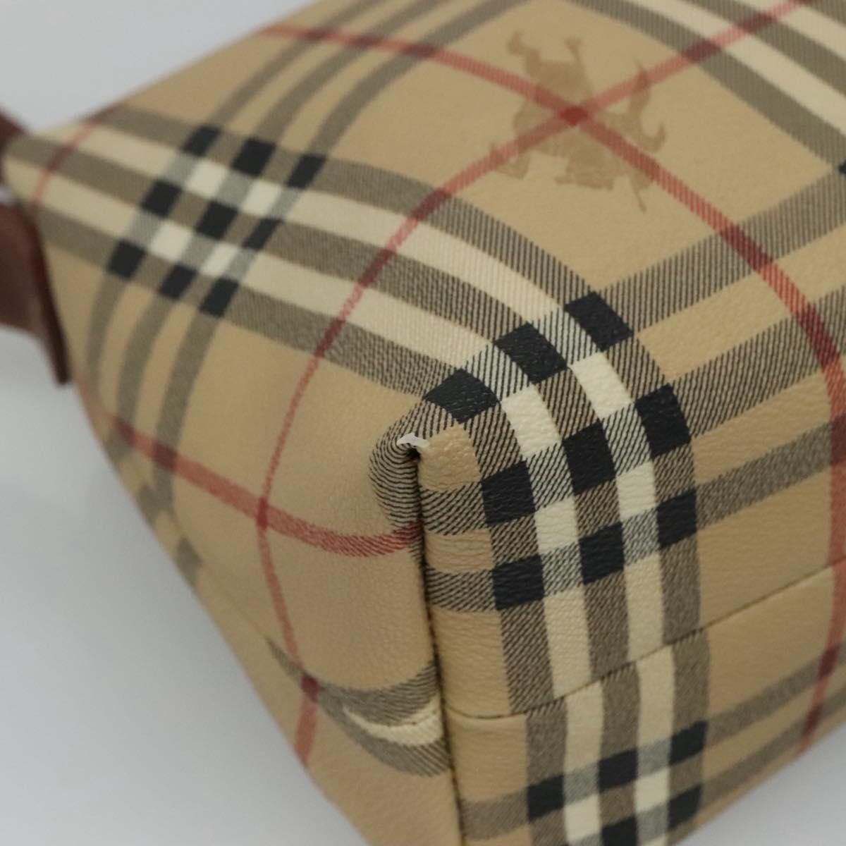 Burberry Haymarket Beige Canvas Shoulder Bag (Pre-Owned) Size ONE SIZE - 10 Thumbnail
