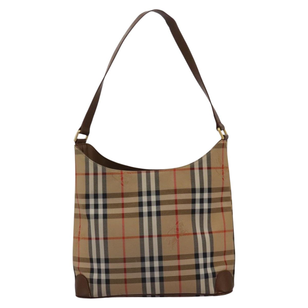 Burberry Nova Check Beige Canvas Shoulder Bag (Pre-Owned) Size ONE SIZE - 2 Thumbnail