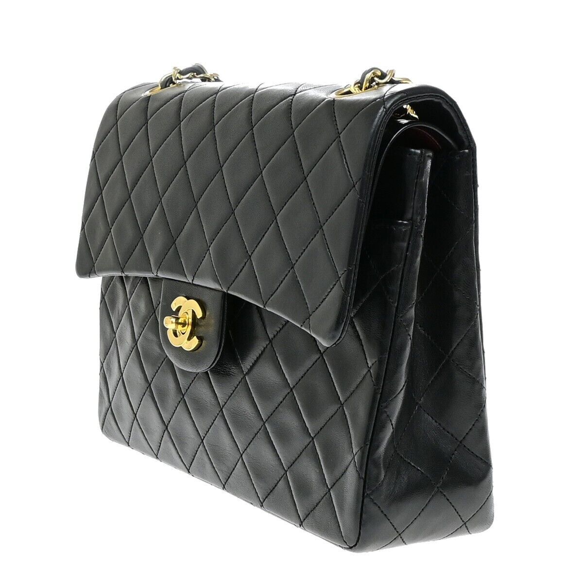 Chanel Matelasse 25 Chain Shoulder Black Leather Shoulder Bag Size ONE SIZE - 3 Thumbnail
