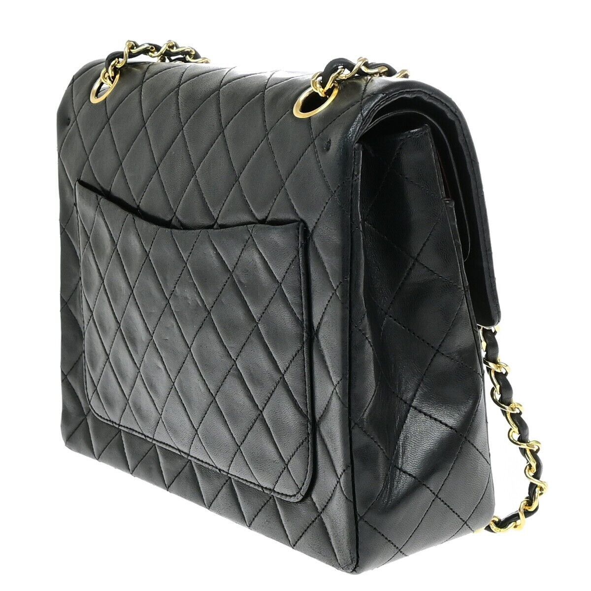 Chanel Matelasse 25 Chain Shoulder Black Leather Shoulder Bag Size ONE SIZE - 4 Thumbnail