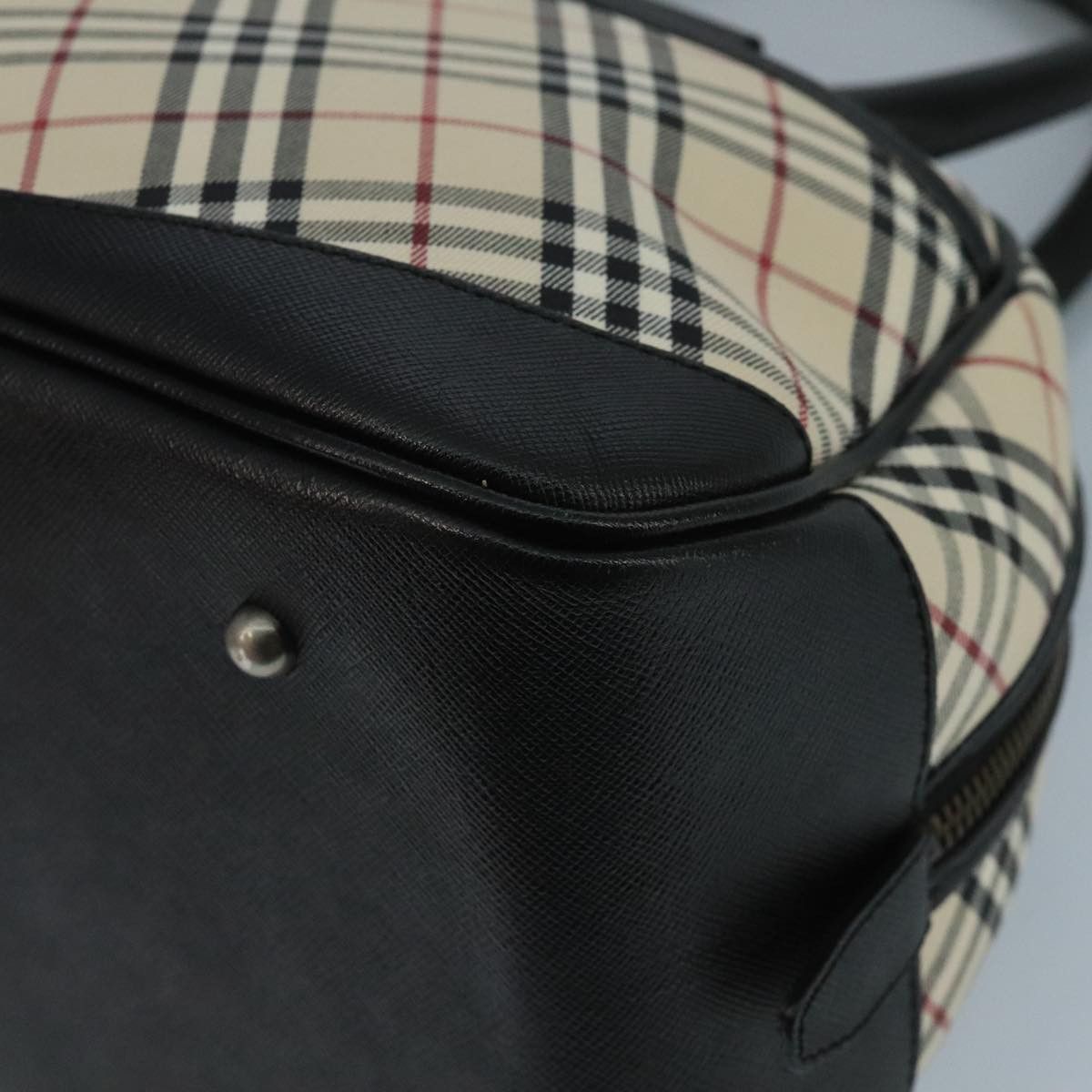 Burberry Nova Check Beige Canvas Shoulder Bag (Pre-Owned) Size ONE SIZE - 9 Thumbnail