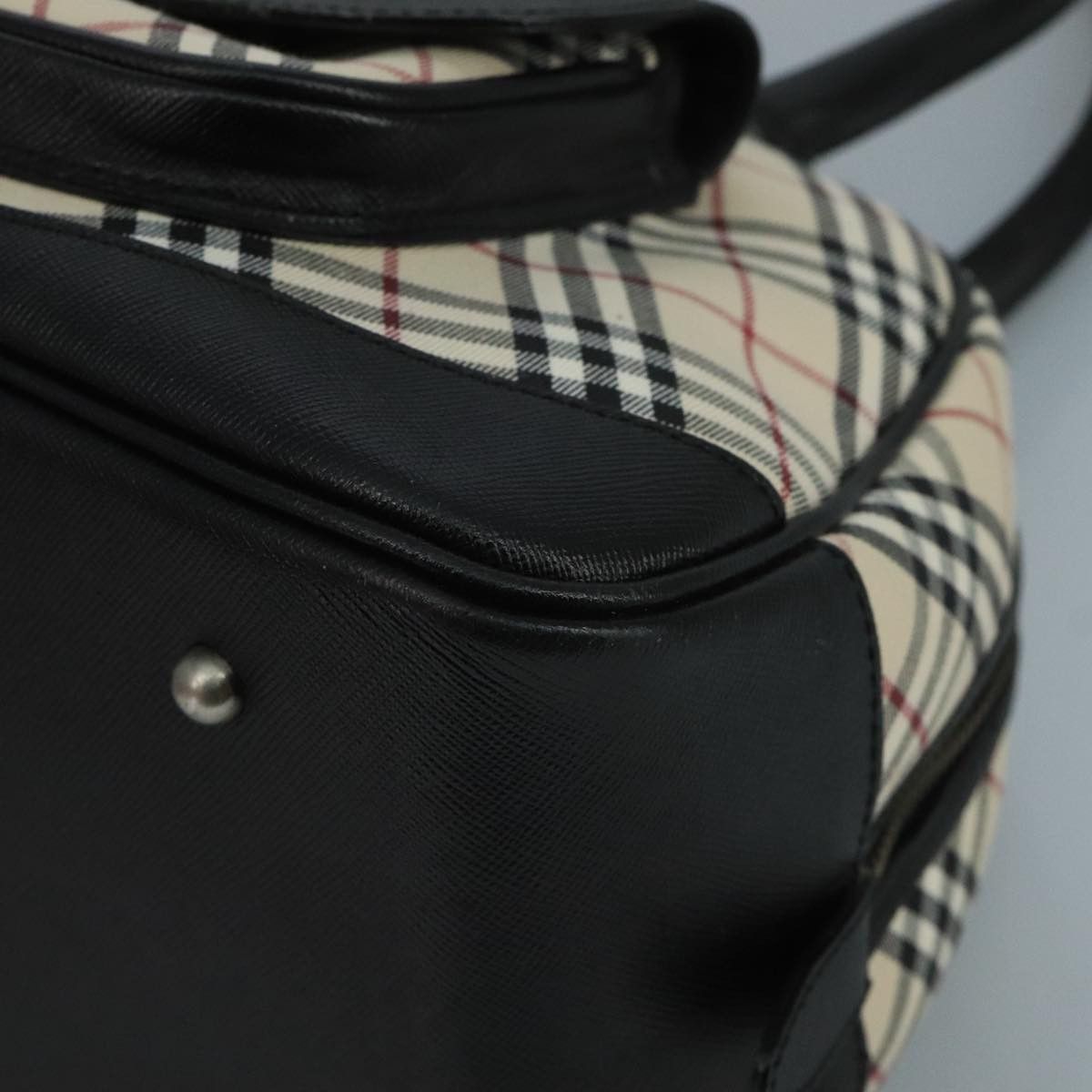 Burberry Nova Check Beige Canvas Shoulder Bag (Pre-Owned) Size ONE SIZE - 7 Thumbnail