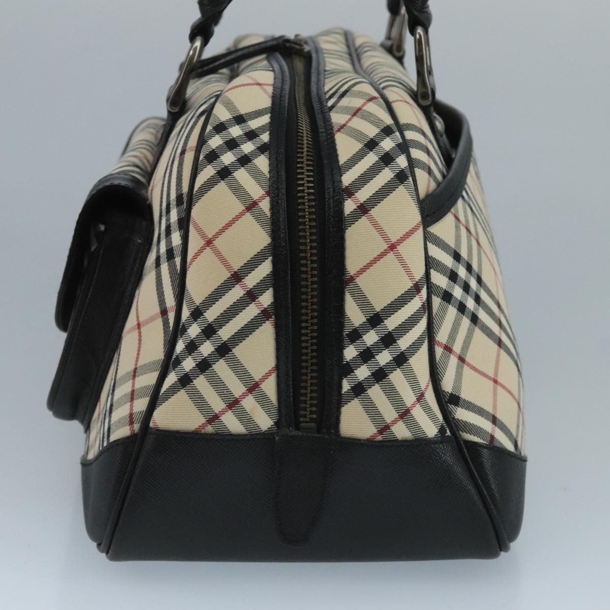 Burberry Nova Check Beige Canvas Shoulder Bag (Pre-Owned) Size ONE SIZE - 4 Thumbnail