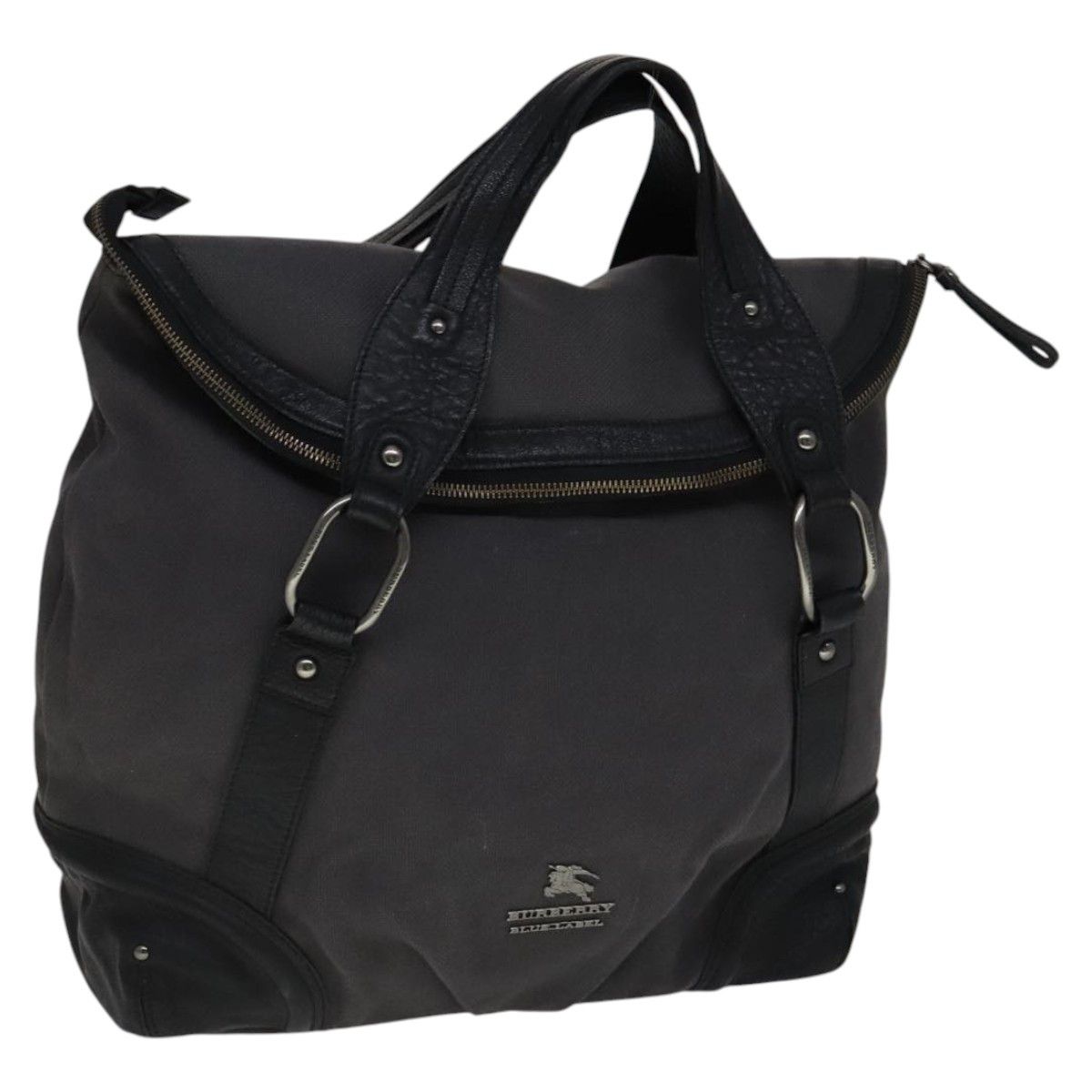 Burberry Blue Label Grey Canvas Handbag (Pre-Owned) Size ONE SIZE - 15 Thumbnail