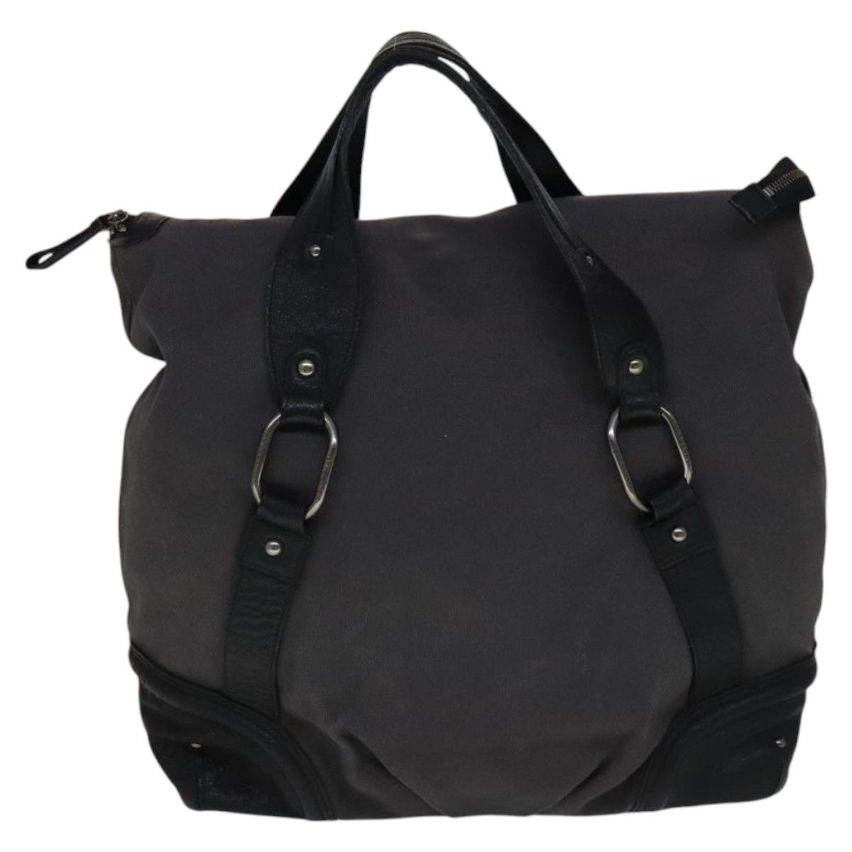 Burberry Blue Label Grey Canvas Handbag (Pre-Owned) Size ONE SIZE - 2 Thumbnail