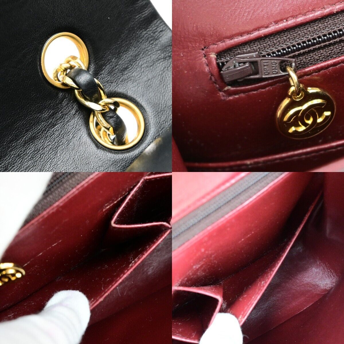 Chanel Matelasse 25 Chain Shoulder Black Leather Shoulder Bag Size ONE SIZE - 12 Thumbnail