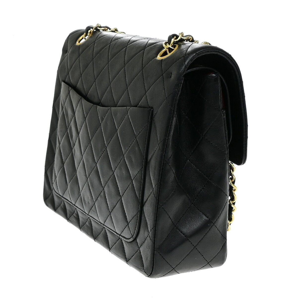 Chanel Matelasse 25 Chain Shoulder Black Leather Shoulder Bag Size ONE SIZE - 4 Thumbnail