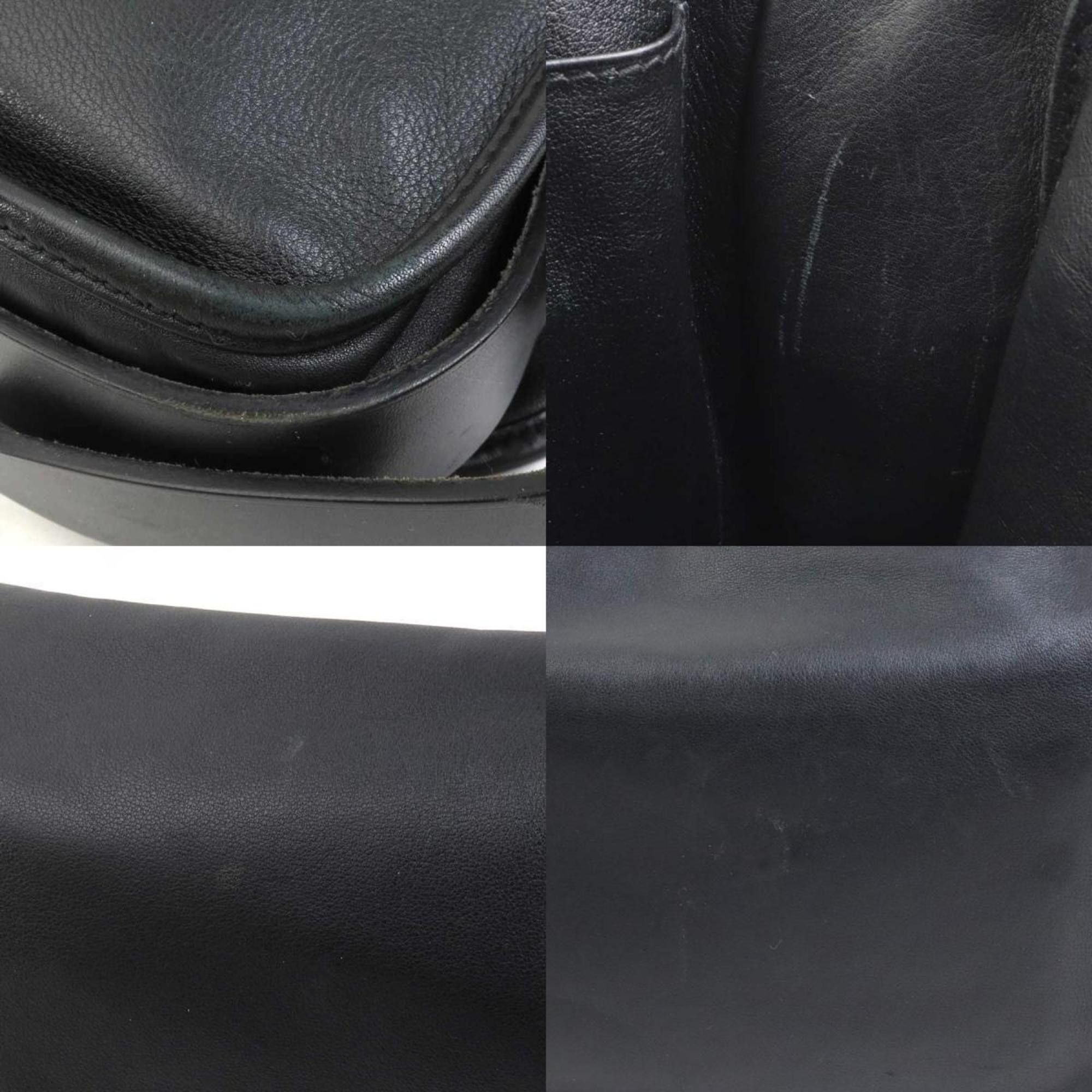 Hermes Hermes Shoulder Bag Barda 30 Veau Sikkim Black Men's Women's 90032g Size ONE SIZE - 3 Thumbnail