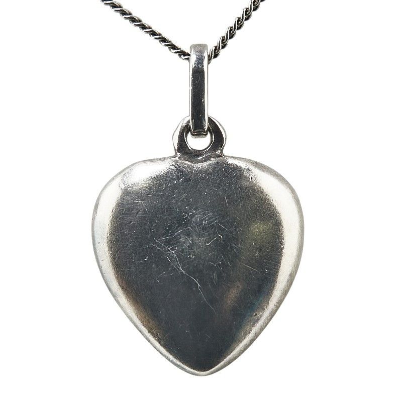 Yves Saint Laurent Yves Saint Laurent Yves Saint Laurent Heart Motif Necklace Silver Metal Metal Necklace Size ONE SIZE - 3 Thumbnail