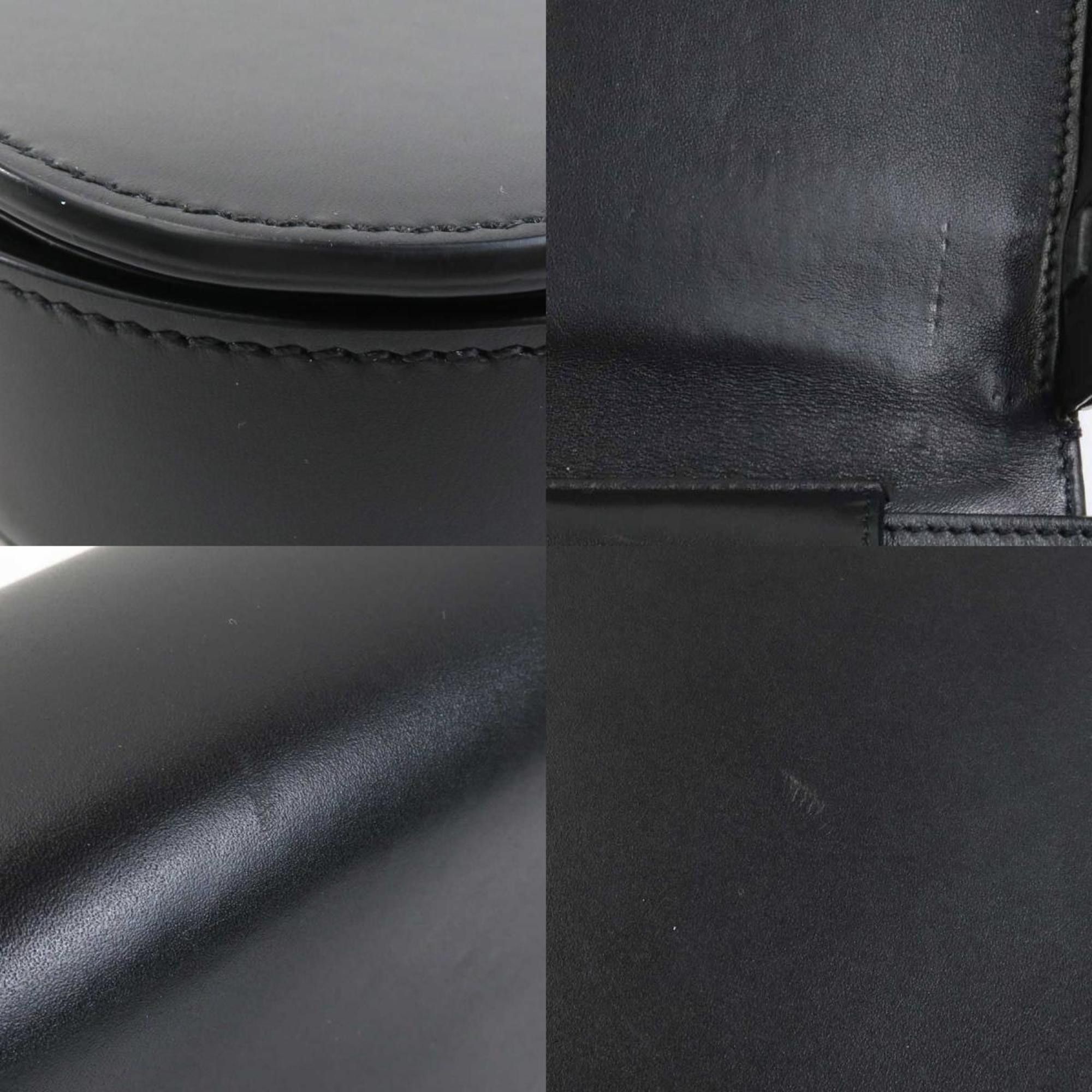 Dior Christian Dior Shoulder Bag Leather Black Men's r10375a Size ONE SIZE - 3 Thumbnail