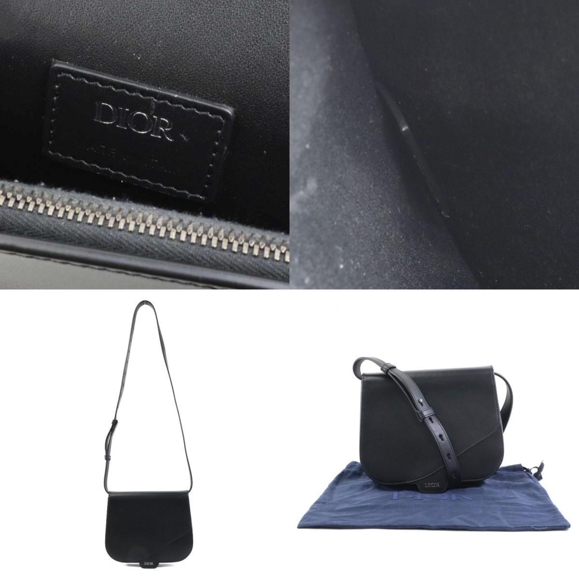 Dior Christian Dior Shoulder Bag Leather Black Men's r10375a Size ONE SIZE - 5 Thumbnail