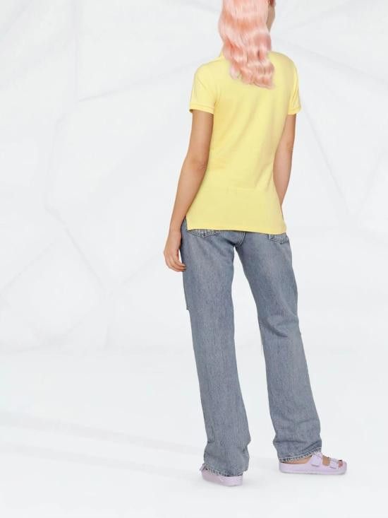 Ralph Lauren RALPH LAUREN Women Polo Shirts 211870245030 700 YELLOW Size XS / US 0-2 / IT 36-38 - 3 Thumbnail