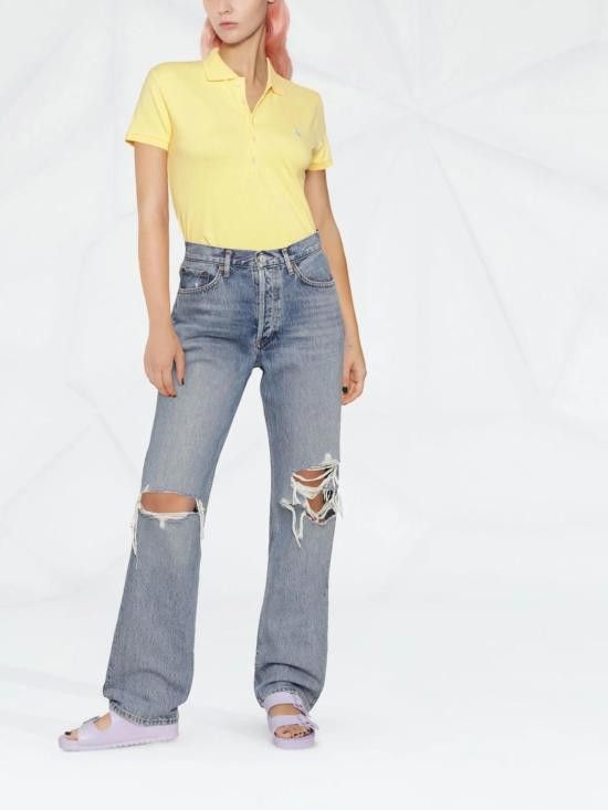 Ralph Lauren RALPH LAUREN Women Polo Shirts 211870245030 700 YELLOW Size XS / US 0-2 / IT 36-38 - 2 Thumbnail