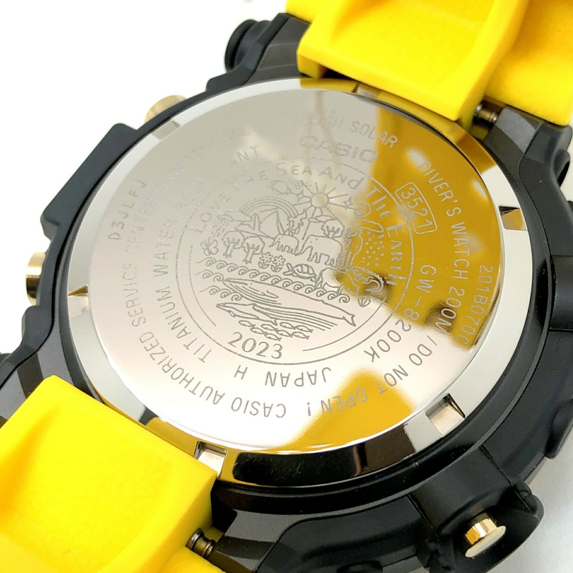 Casio G-SHOCK CASIO Watch GW-8200K-9 FROGMAN Irukuji 2023 Tough Solar First Color Black x Yellow Isearch Japan Iruka Kujira Released in June Mikunigaoka Store ITKV4ZJV7NAU Size ONE SIZE - 8 Thumbnail