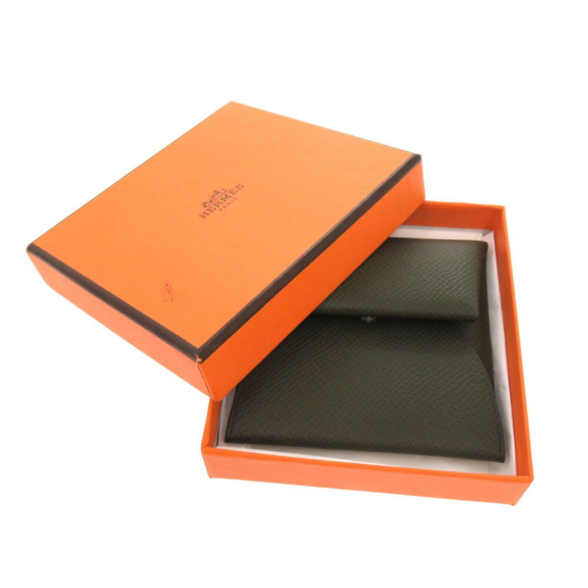 Hermes Hermes Bastia Epsom leather Vert Maki Z engraved coin case wallet purse 0782 HERMES Size ONE SIZE - 3 Thumbnail