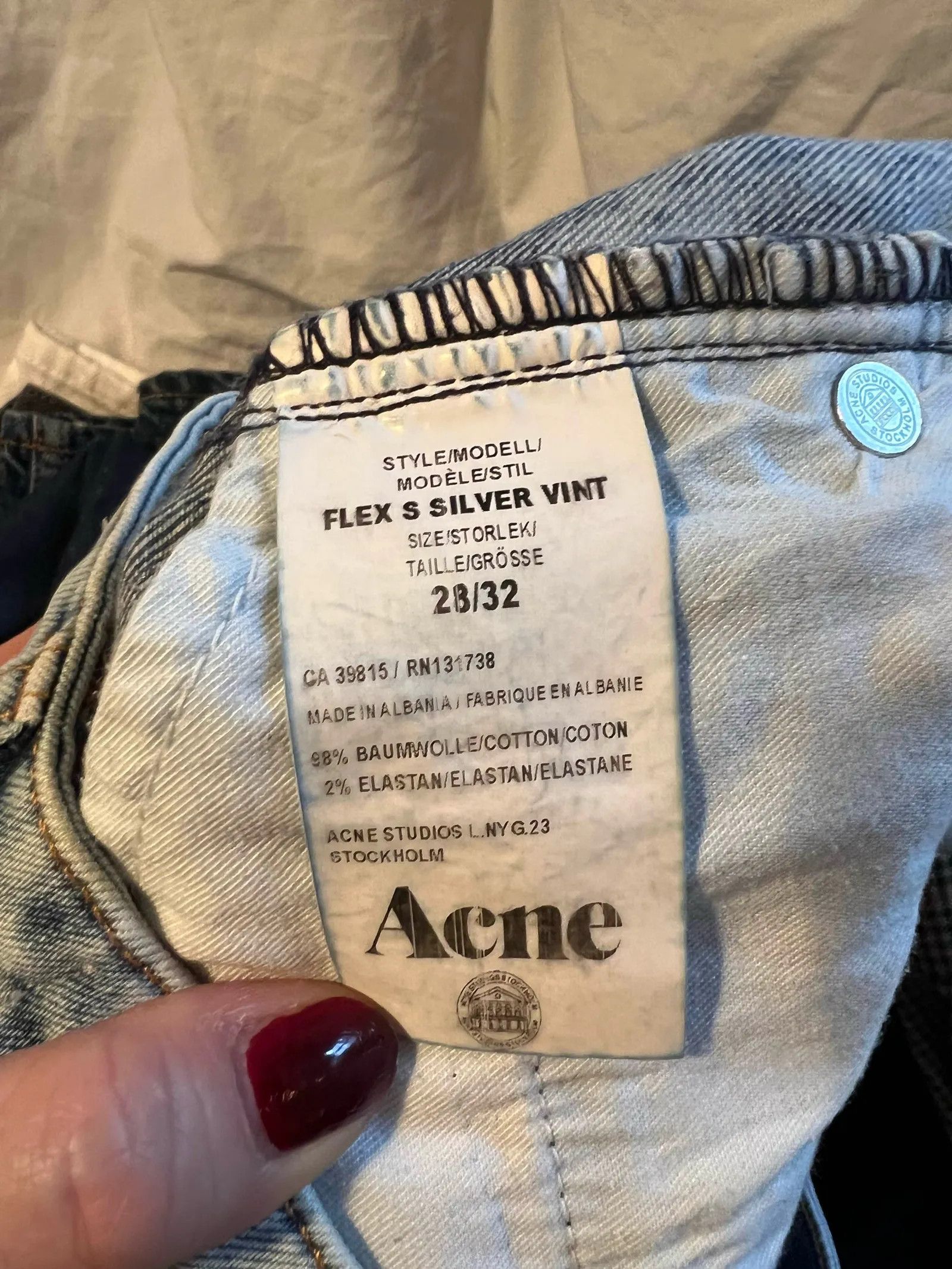 Acne Studios Acne Studios Flex S silver vint Jeans Size 28" / US 6 / IT 42 - 5 Thumbnail