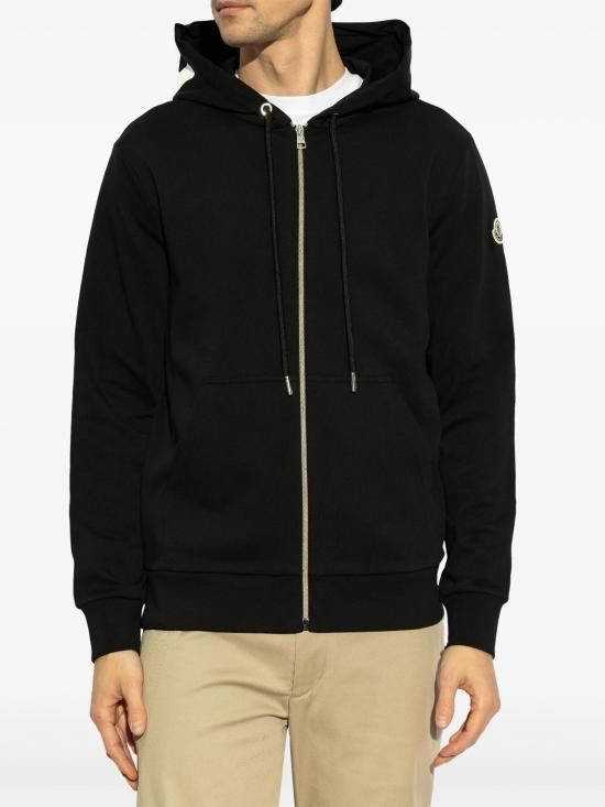 Moncler MONCLER Men Hoodies K10918G0004489AWU 999 BLACK Size US M / EU 48-50 / 2 - 3 Thumbnail