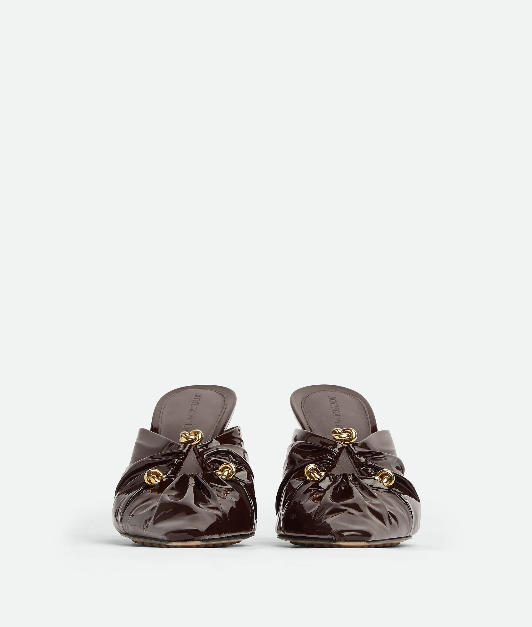 Bottega Veneta Bunnie Leather Mules Brown Size US 6 / IT 36 - 2 Thumbnail
