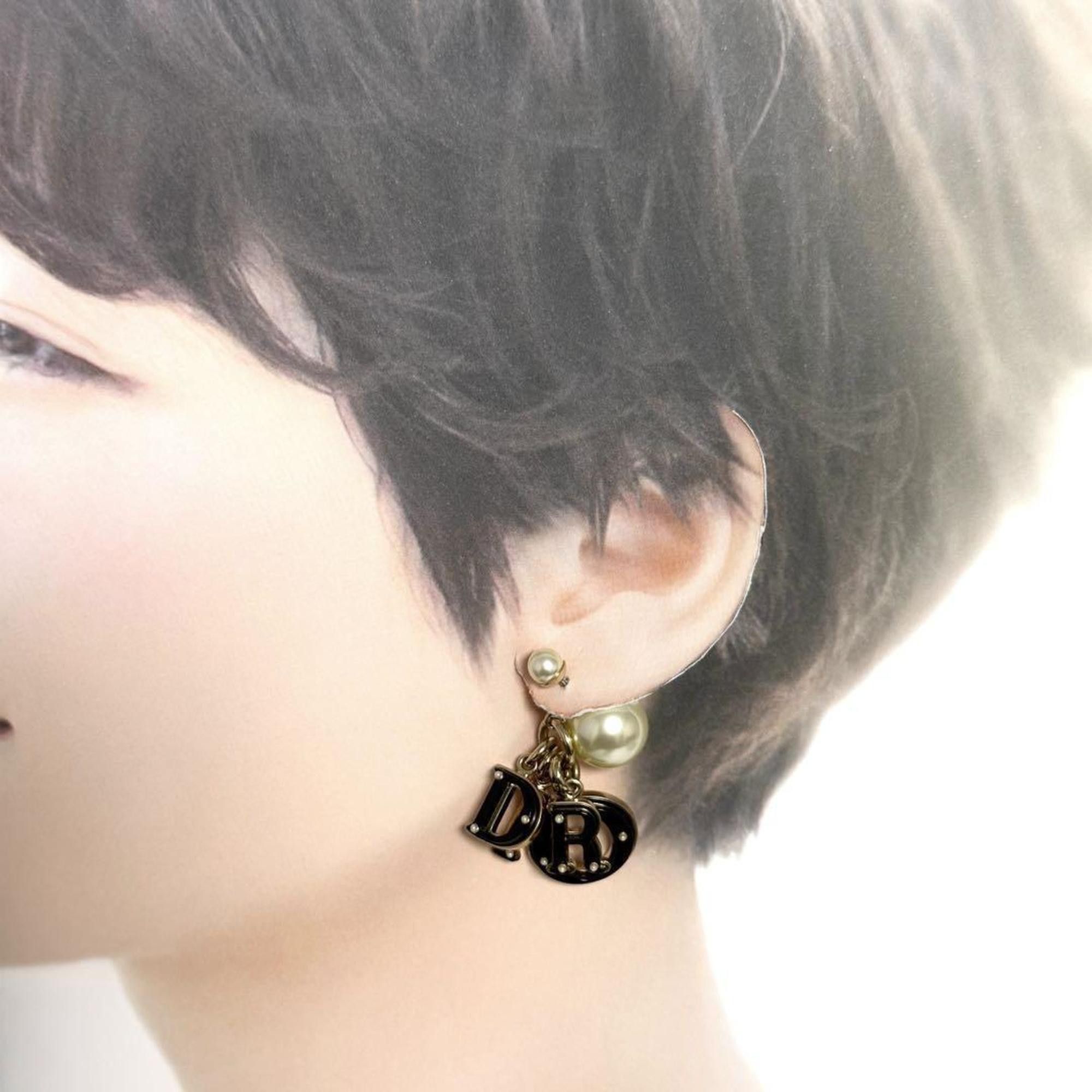 Dior Christian Dior Dior Women's Tribal Single Earring Black Size ONE SIZE - 10 Thumbnail