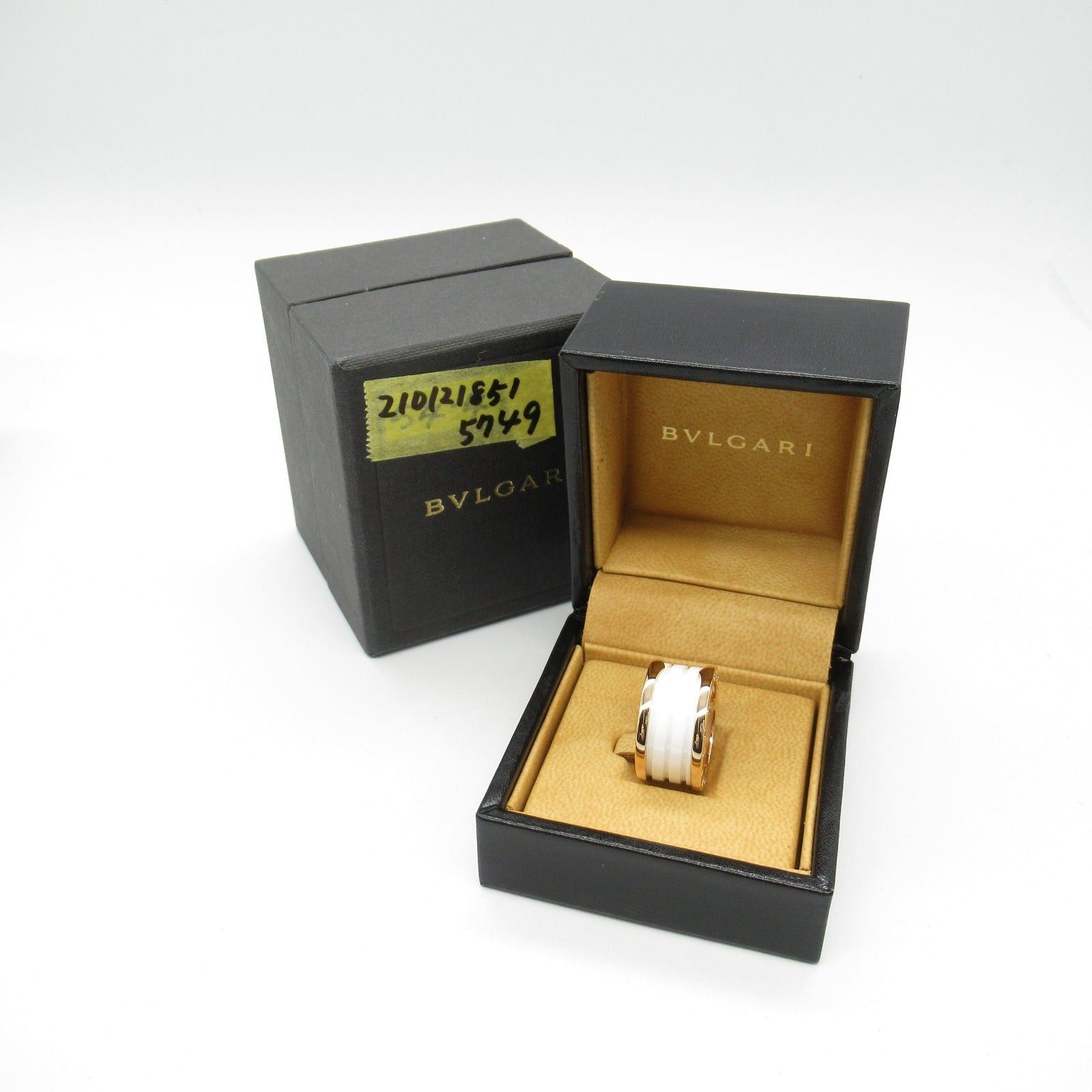 Bvlgari Bvlgari B Zero One Ring K18Pg (Pink Gold) Ceramic White Size ONE SIZE - 5 Thumbnail