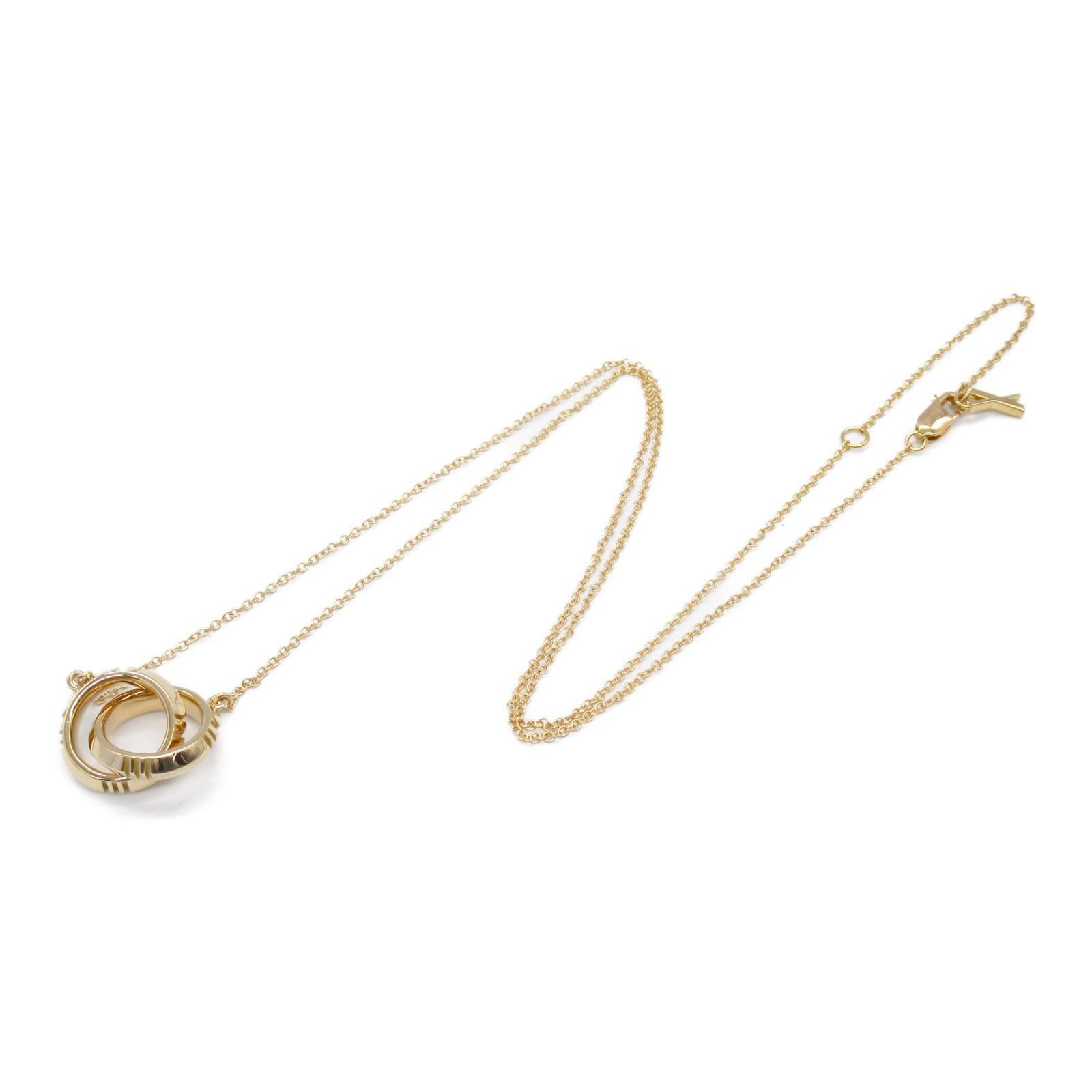 Tiffany & Co. Tiffany Co Atlas X Closed Interlocking Necklace K18Pg (Pink Gold) Gold Size ONE SIZE - 3 Thumbnail