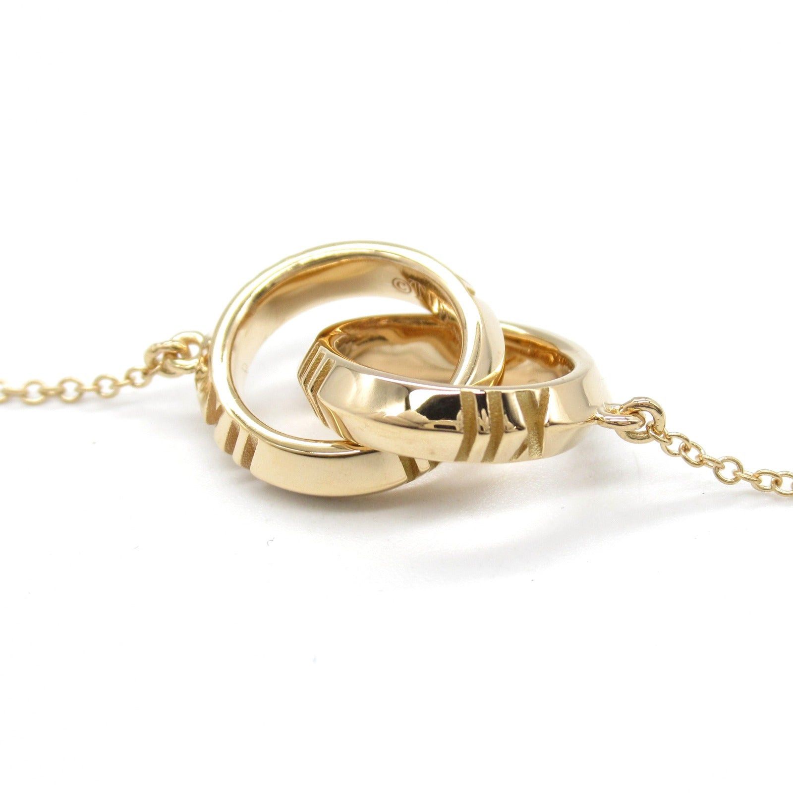Tiffany & Co. Tiffany Co Atlas X Closed Interlocking Necklace K18Pg (Pink Gold) Gold Size ONE SIZE - 6 Thumbnail