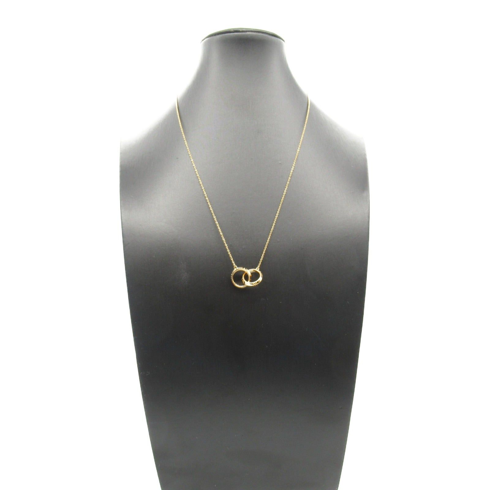 Tiffany & Co. Tiffany Co Atlas X Closed Interlocking Necklace K18Pg (Pink Gold) Gold Size ONE SIZE - 8 Thumbnail