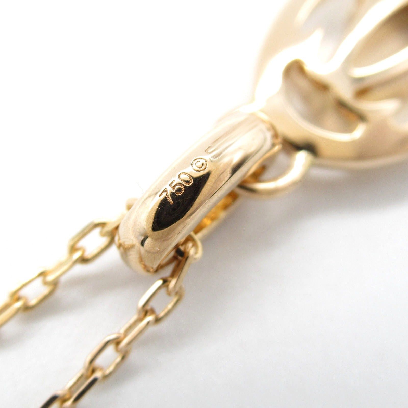 Cartier Cartier Logo Double C Pink Sapphire Necklace K18Pg (Pink Gold) Size ONE SIZE - 6 Thumbnail
