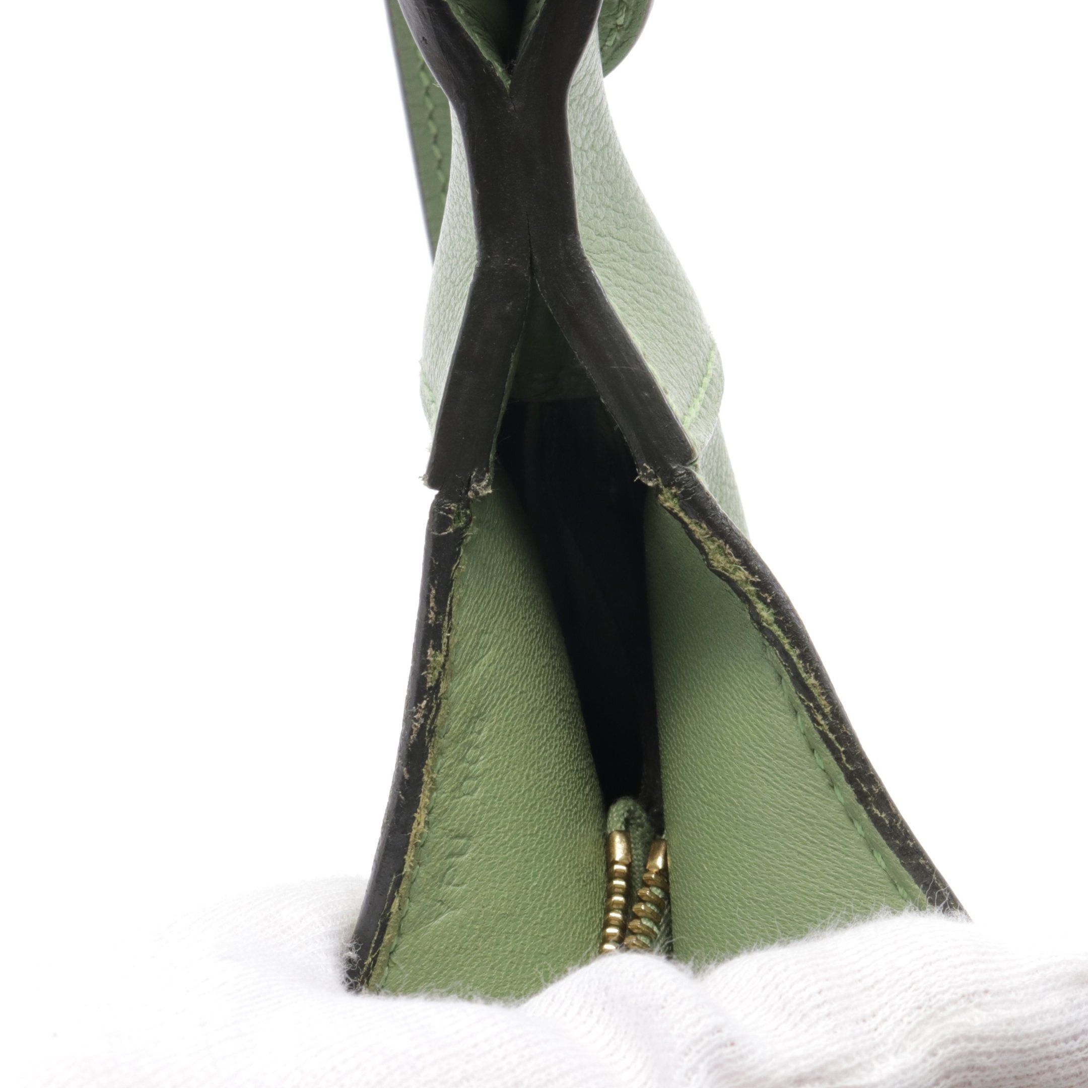 Hermes Hermes Trim Duo 24 Veil Cricket Shoulder Bag Evercolor Green Gold Hardware Y Stamp Size ONE SIZE - 7 Thumbnail