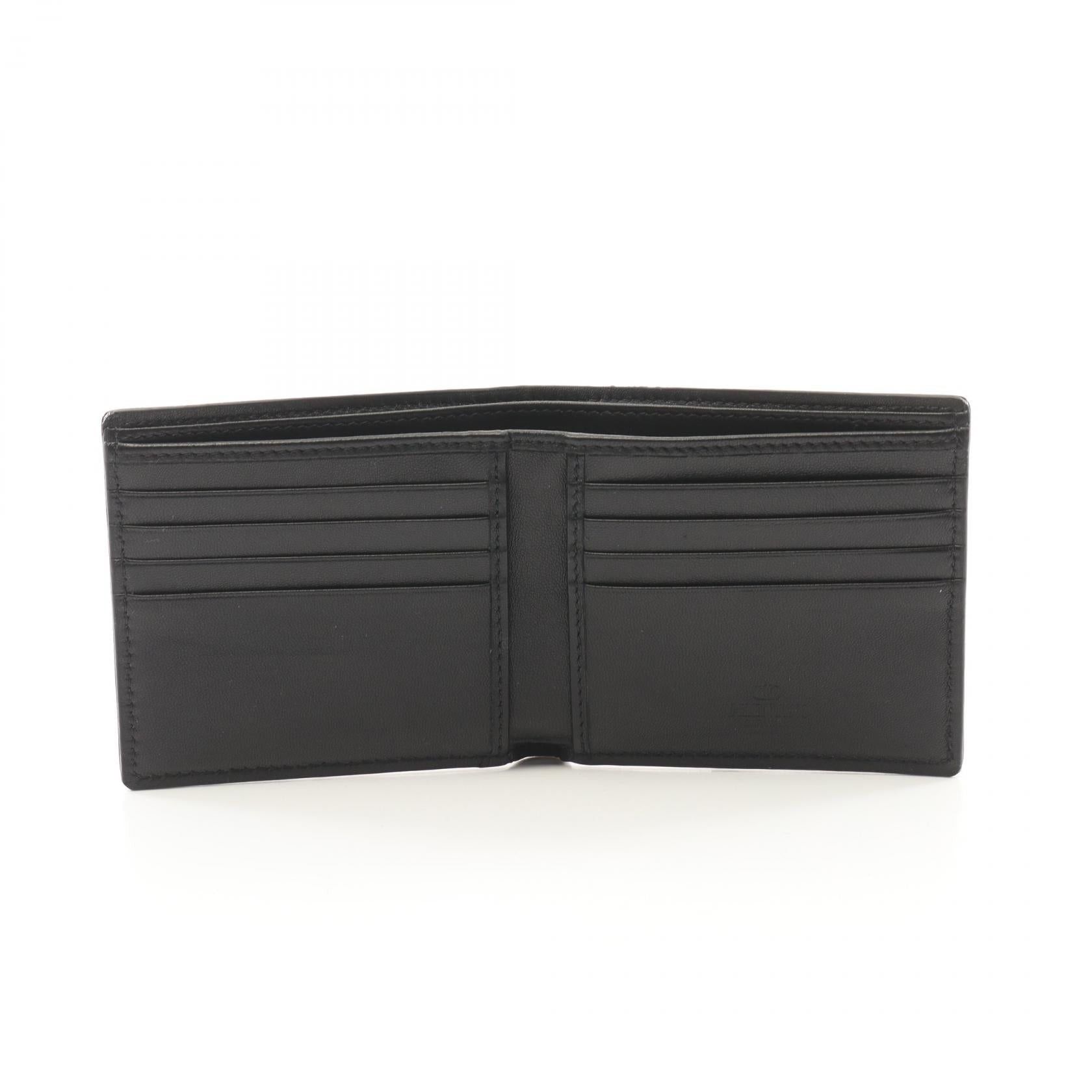 Valentino Valentino Toile Iconograph Bi-Fold Wallet Leather Black Size ONE SIZE - 3 Thumbnail