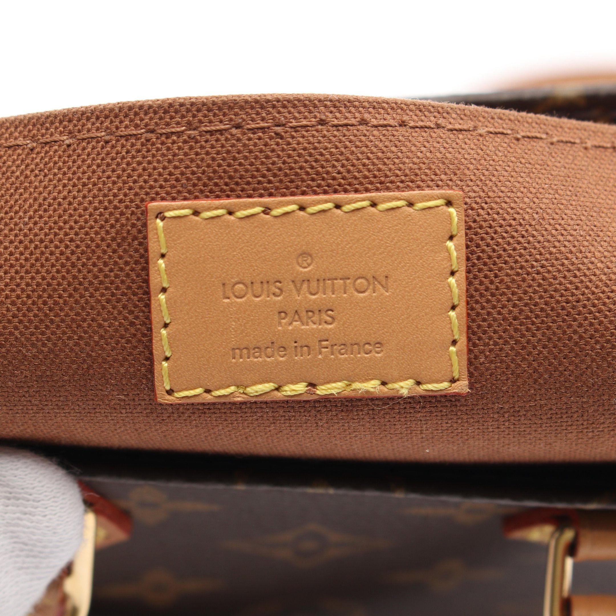 Louis Vuitton Louis Vuitton Petite Sac Plat Monogram Handbag Leather Brown Size ONE SIZE - 4 Thumbnail