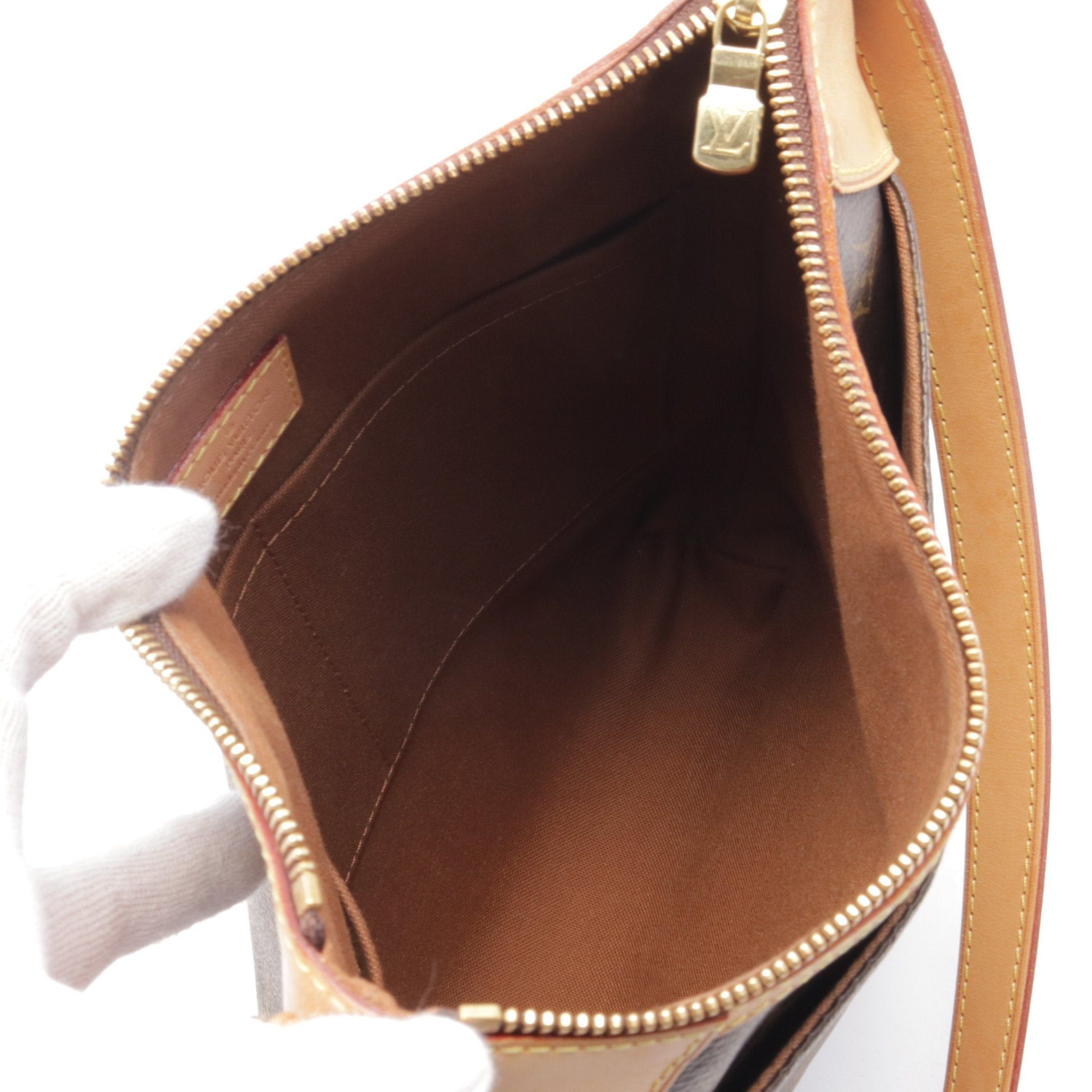 Louis Vuitton Louis Vuitton Odeon Pm Monogram Shoulder Bag Leather Brown Size ONE SIZE - 3 Thumbnail