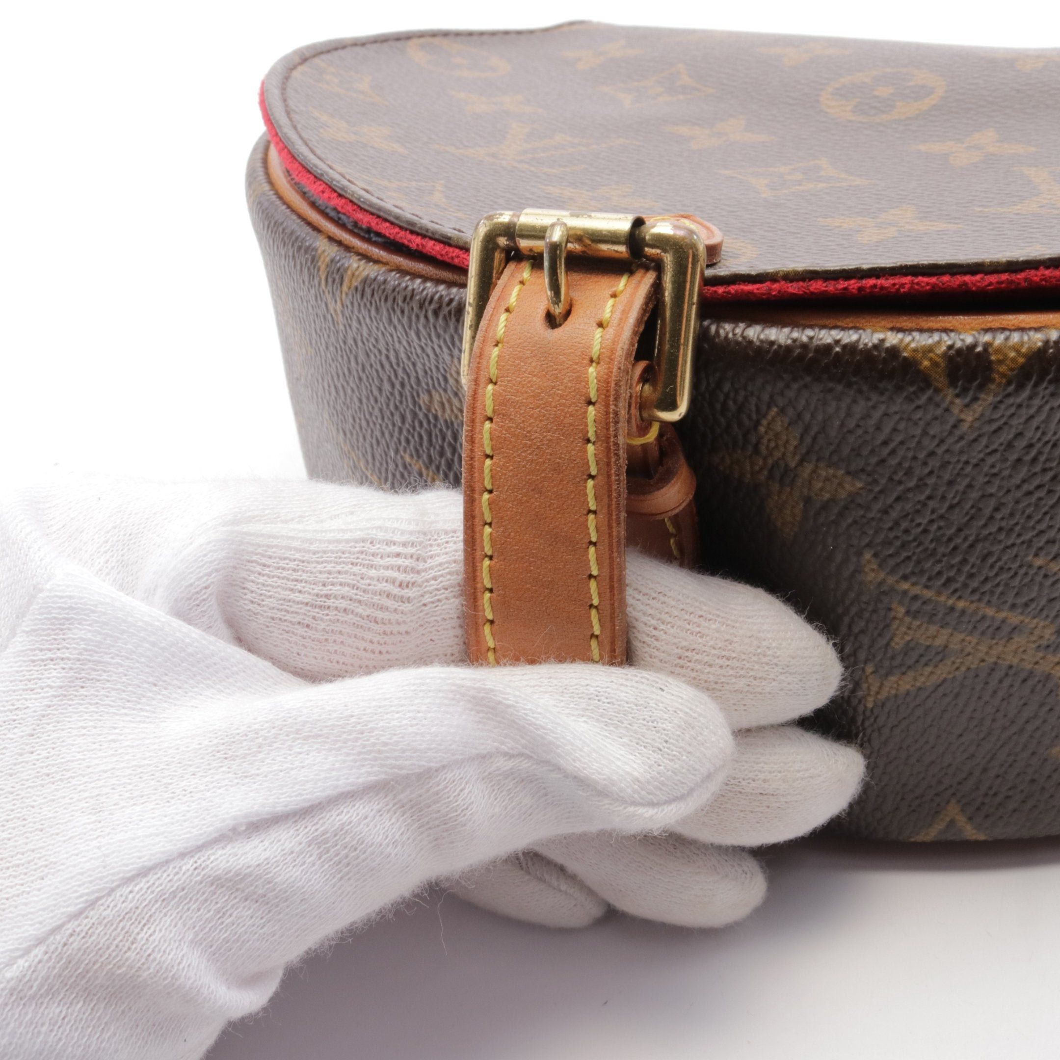 Louis Vuitton Louis Vuitton Tambourine Monogram Shoulder Bag Leather Brown Size ONE SIZE - 7 Thumbnail