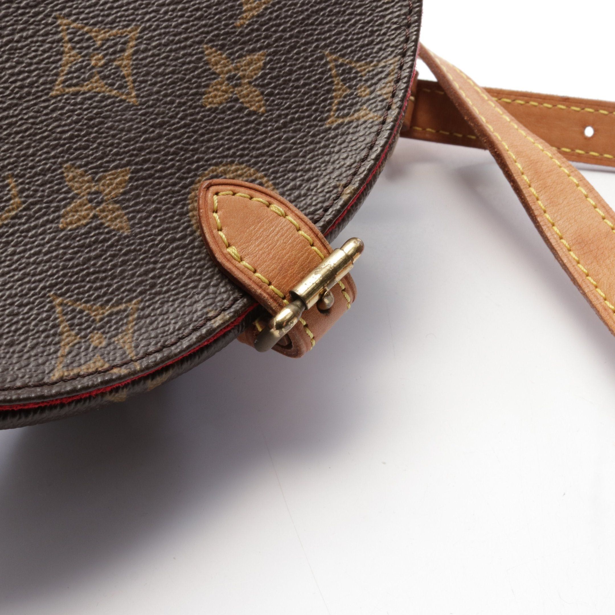 Louis Vuitton Louis Vuitton Tambourine Monogram Shoulder Bag Leather Brown Size ONE SIZE - 6 Thumbnail