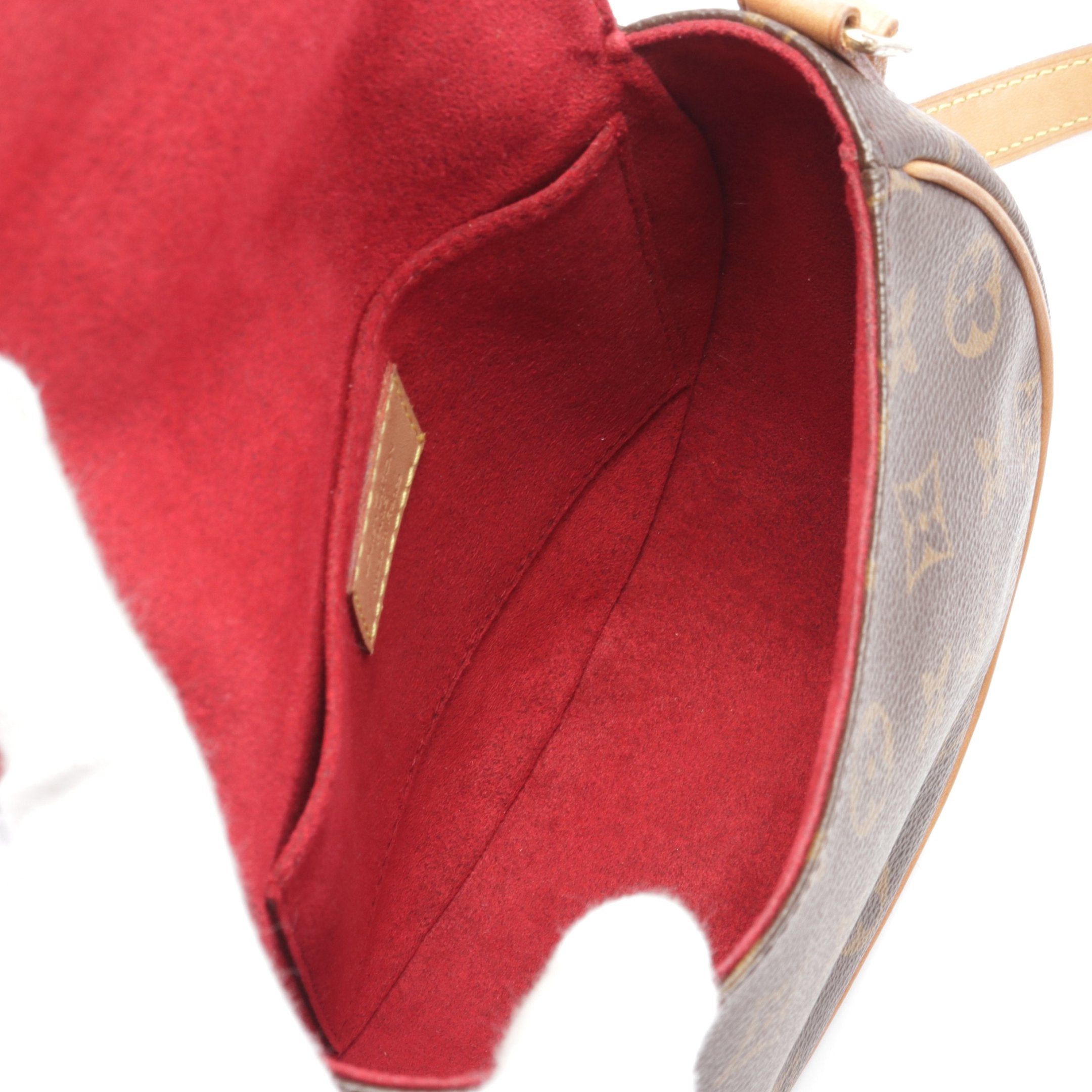 Louis Vuitton Louis Vuitton Tambourine Monogram Shoulder Bag Leather Brown Size ONE SIZE - 3 Thumbnail