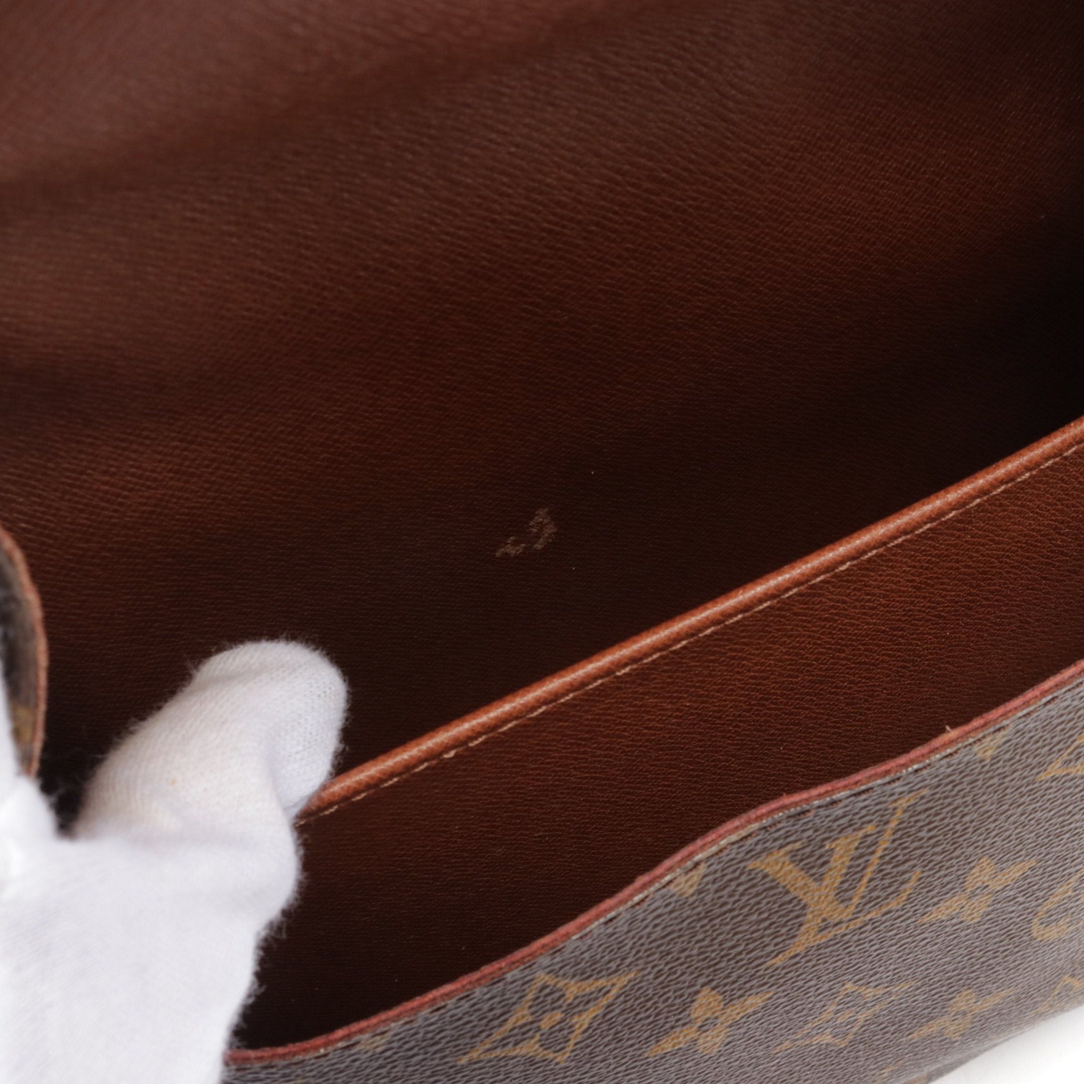 Louis Vuitton Louis Vuitton Cartesier Mm Monogram Shoulder Bag Leather Brown Size ONE SIZE - 5 Thumbnail