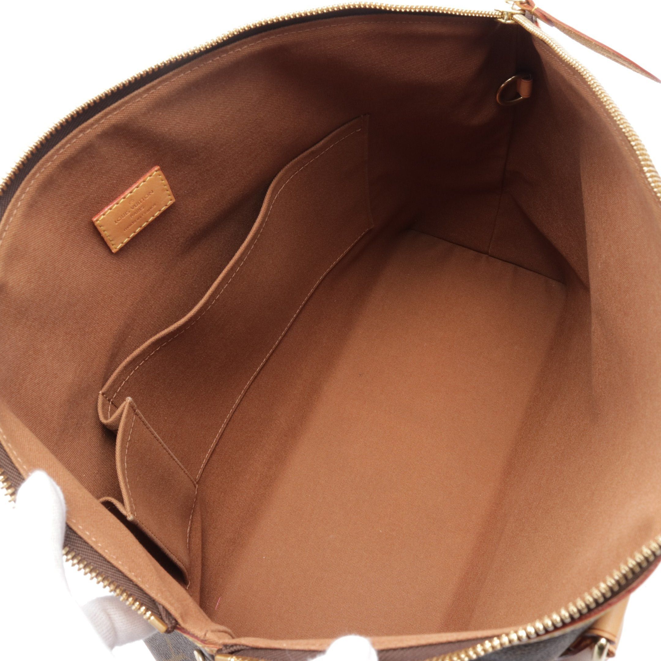 Louis Vuitton Louis Vuitton Lockit Horizontal Monogram Handbag Tote Bag Leather Brown Size ONE SIZE - 3 Thumbnail