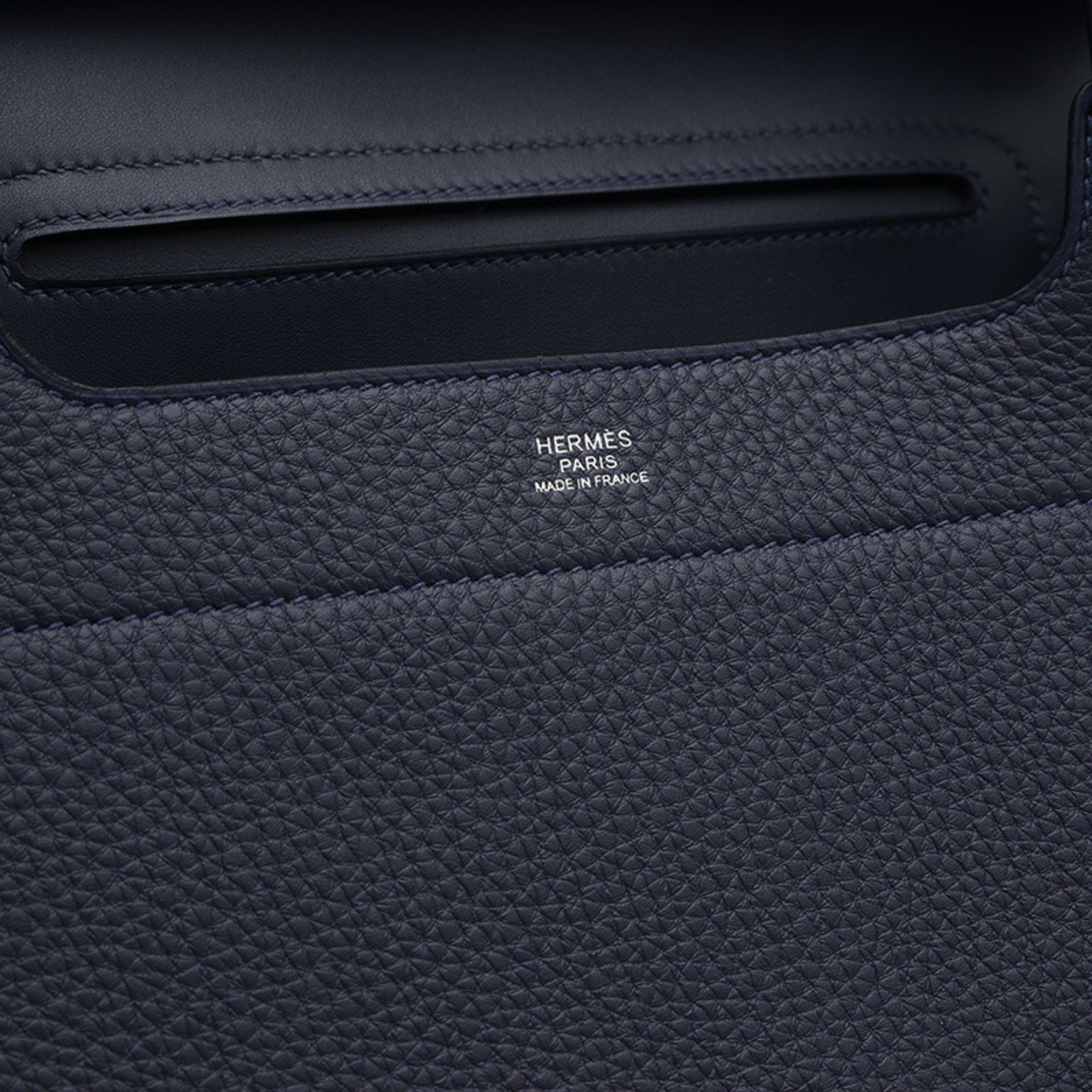 Hermes Hermes Maricel PM Togo Handbag Blue Indigo B Stamp Size ONE SIZE - 3 Thumbnail