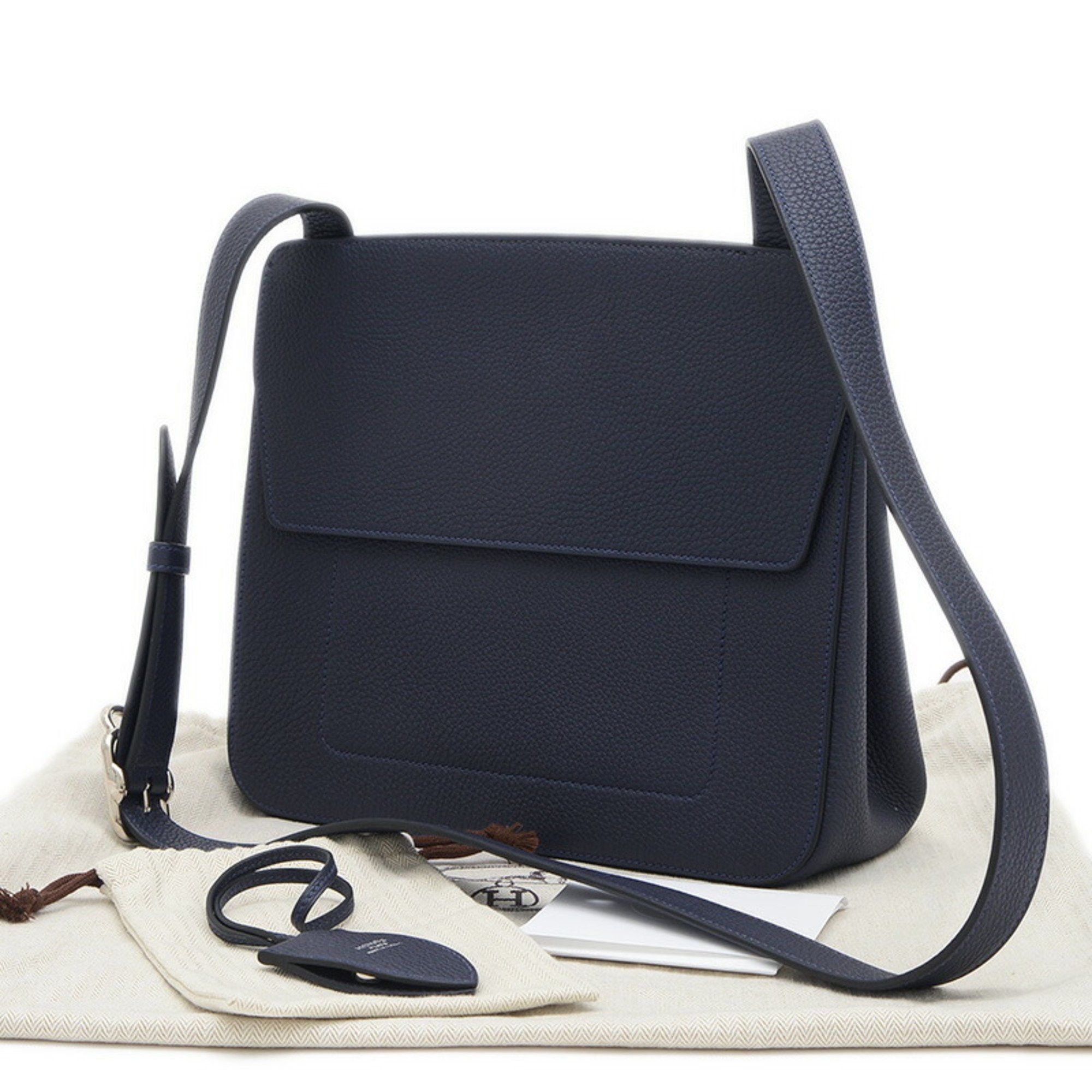 Hermes Hermes Maricel PM Togo Handbag Blue Indigo B Stamp Size ONE SIZE - 2 Thumbnail