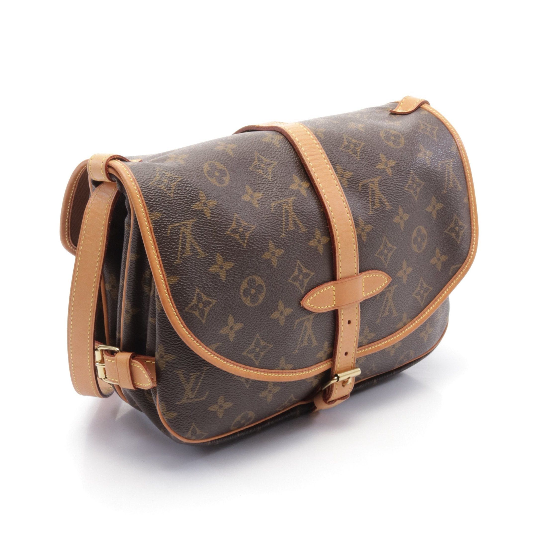 Louis Vuitton Louis Vuitton Saumur 30 Monogram Shoulder Bag Leather Brown Size ONE SIZE - 2 Thumbnail