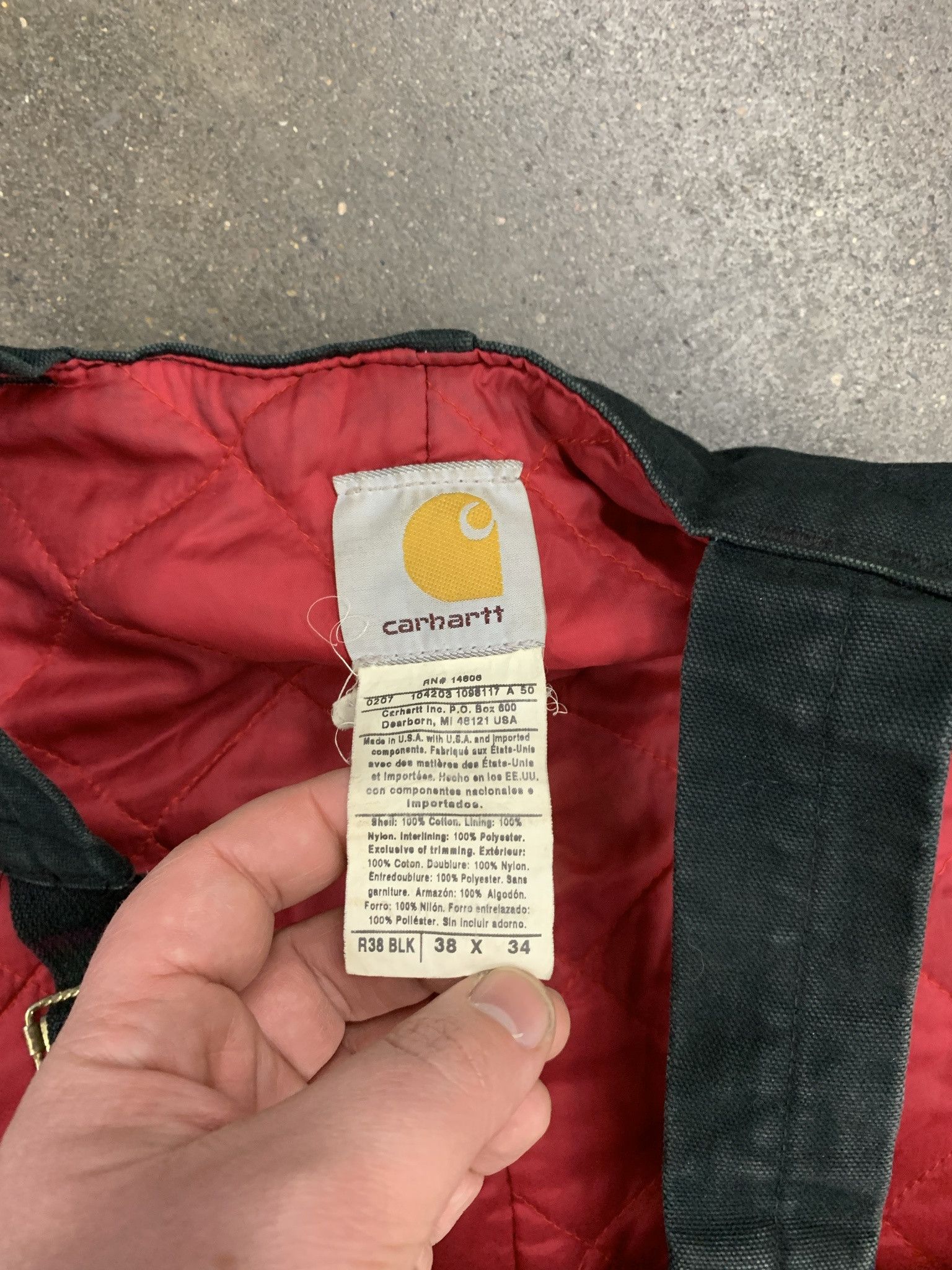 Carhartt Vintage Carhartt Paint Stain Padded Canvas Double Front Coverall Bibs Size 38x34 Size US 38 / EU 54 - 5 Thumbnail