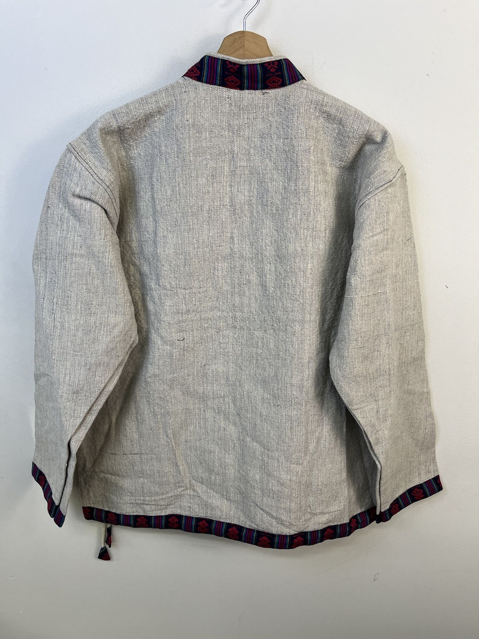 Other Vintage Nepelaese Hand Made Pattern Ribbon Tape Anorak Collared Jacket Size M Size US M / EU 48-50 / 2 - 3 Thumbnail