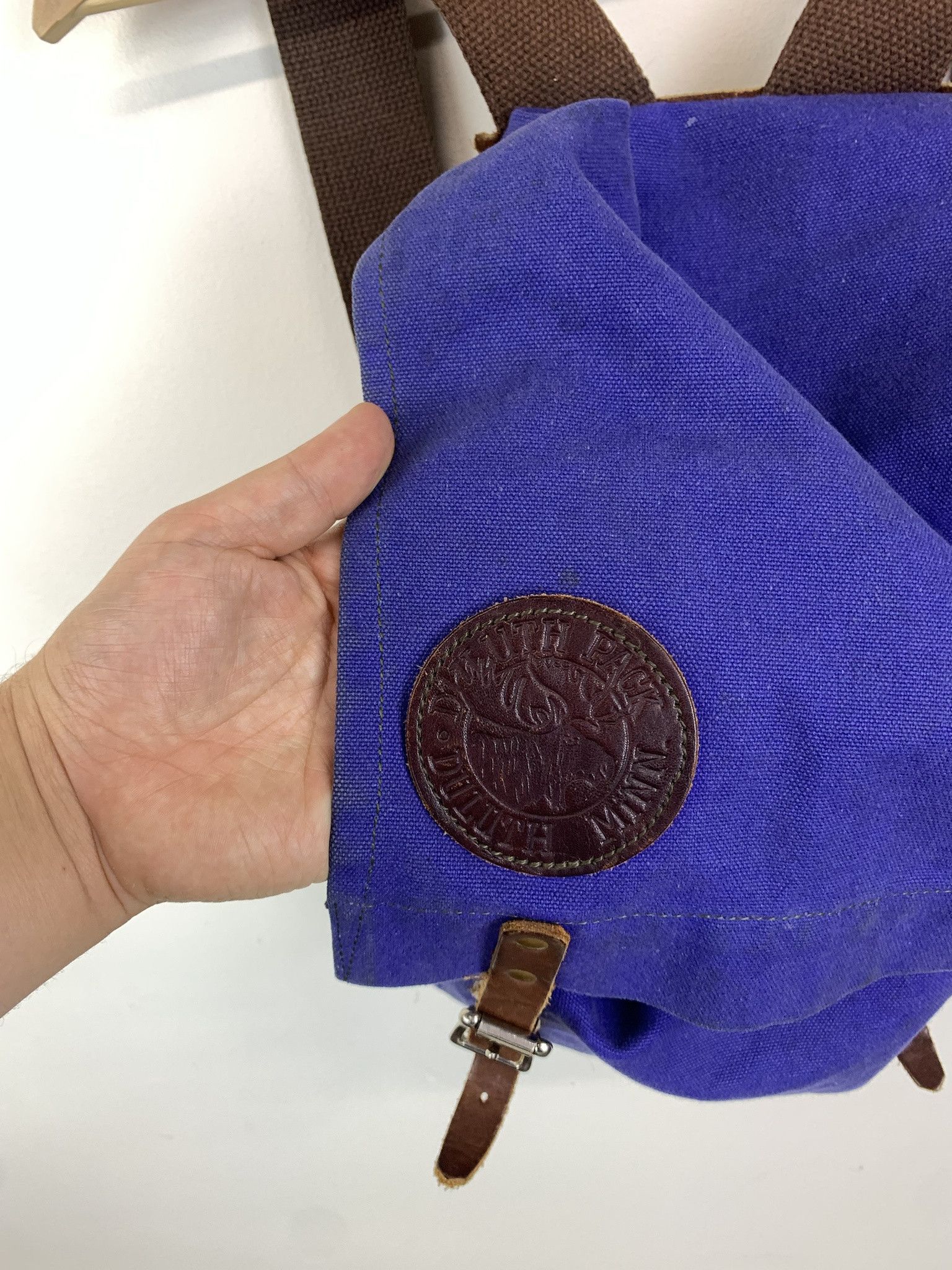 Duluth Pack × Vintage Vintage Duluth Scout Pack Vintage Leather Strap Backpack Size ONE SIZE - 5 Thumbnail