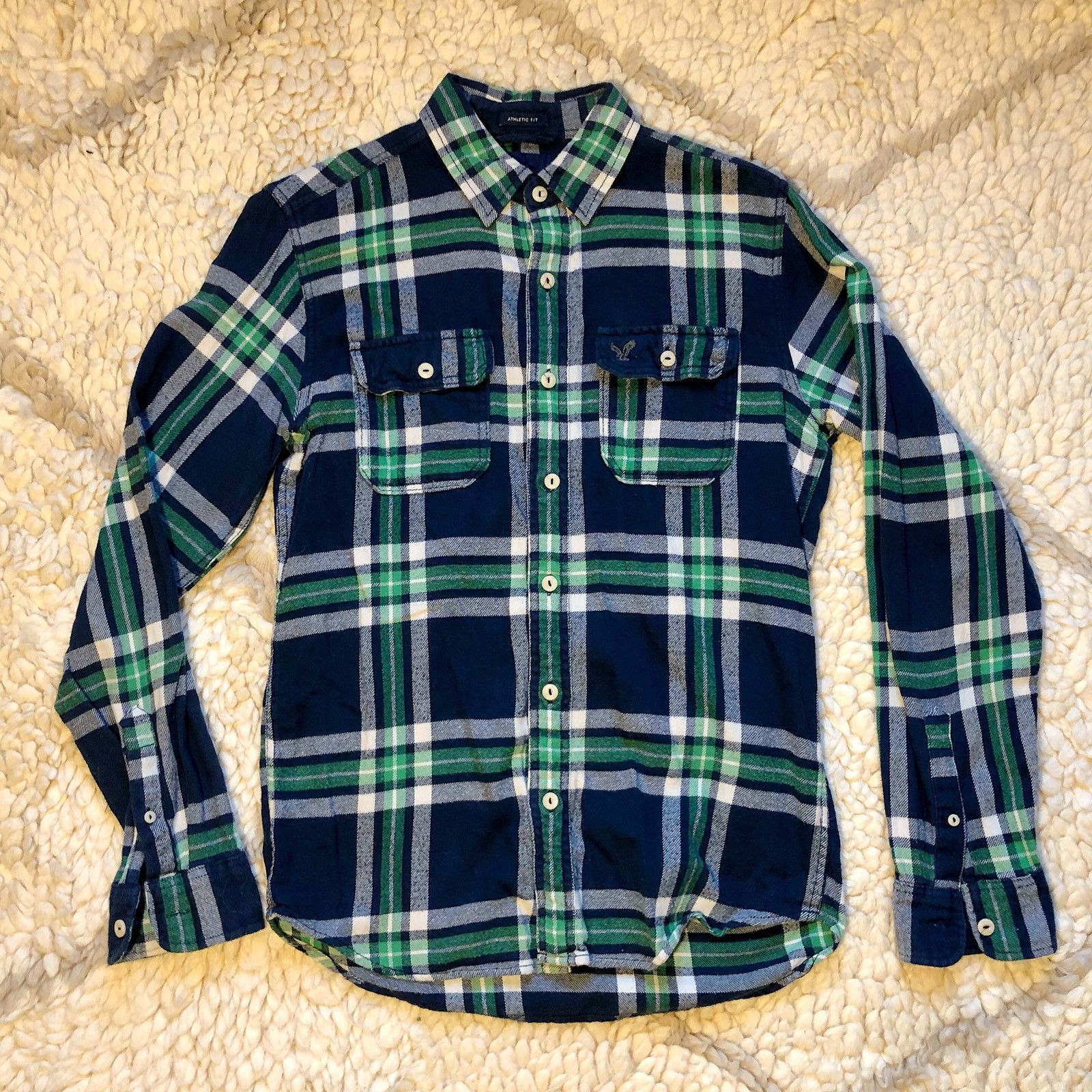 American Eagle Outfitters Vintage AE Fitted Plaid Flannel Size US S / EU 44-46 / 1 - 1 Thumbnail