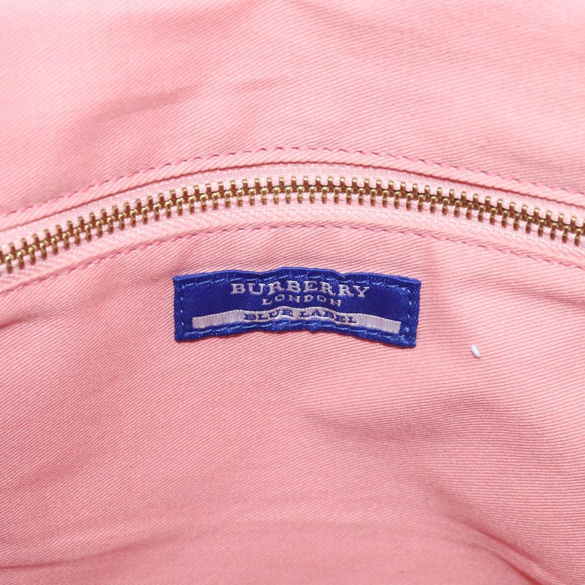 Burberry Blue Label Pink Canvas Handbag (Pre-Owned) Size ONE SIZE - 13 Thumbnail