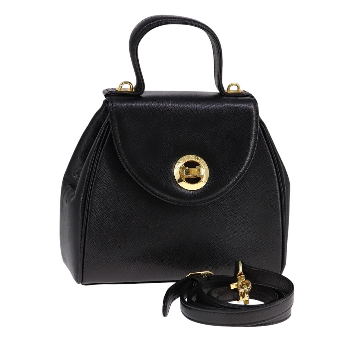 Givenchy -- Black Leather Handbag (Pre-Owned) Size ONE SIZE - 3 Thumbnail